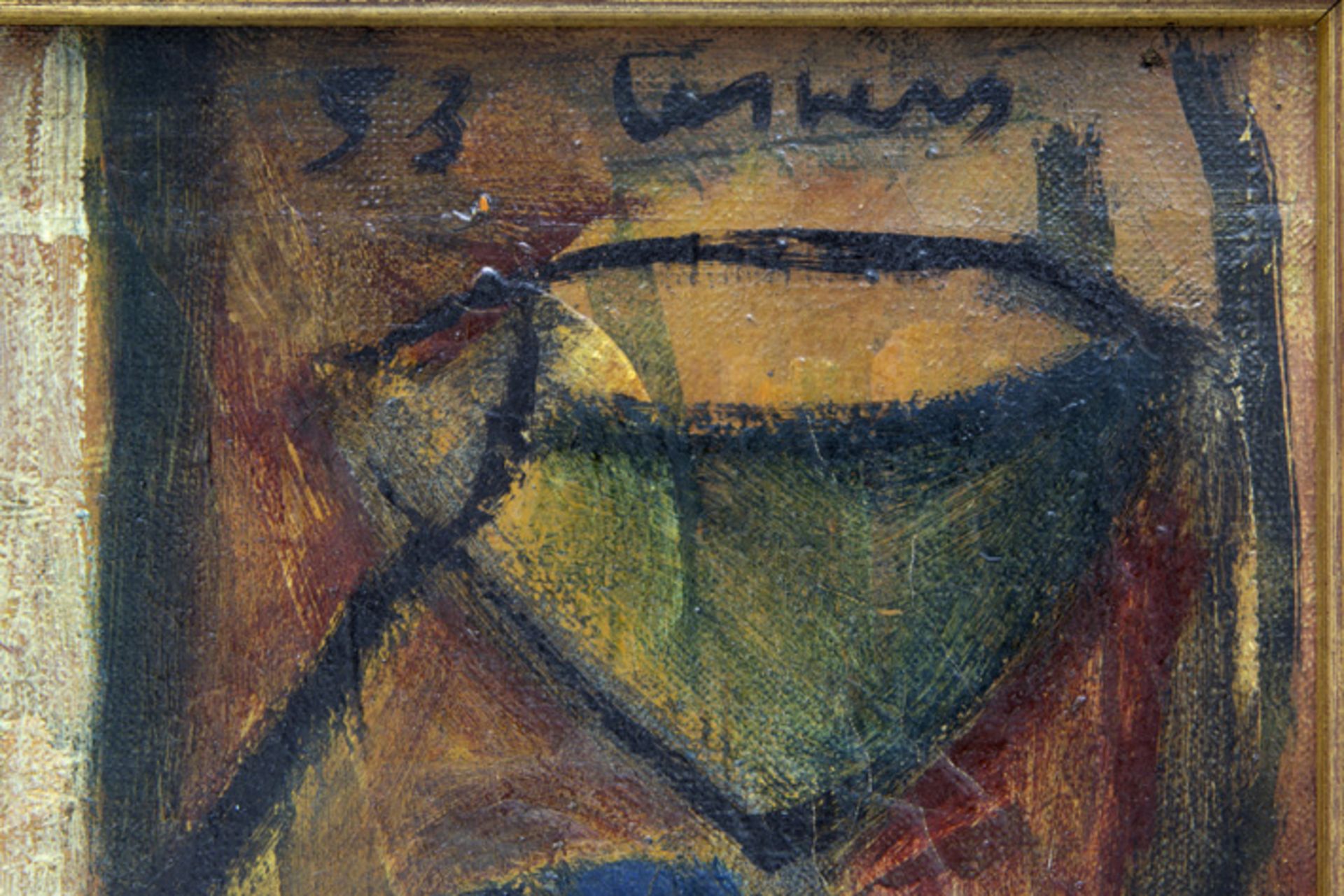 mid 20th Cent. Belgian typical Floris Jespers "African period" oil on canvas - signed and dated 1953 - Image 2 of 4