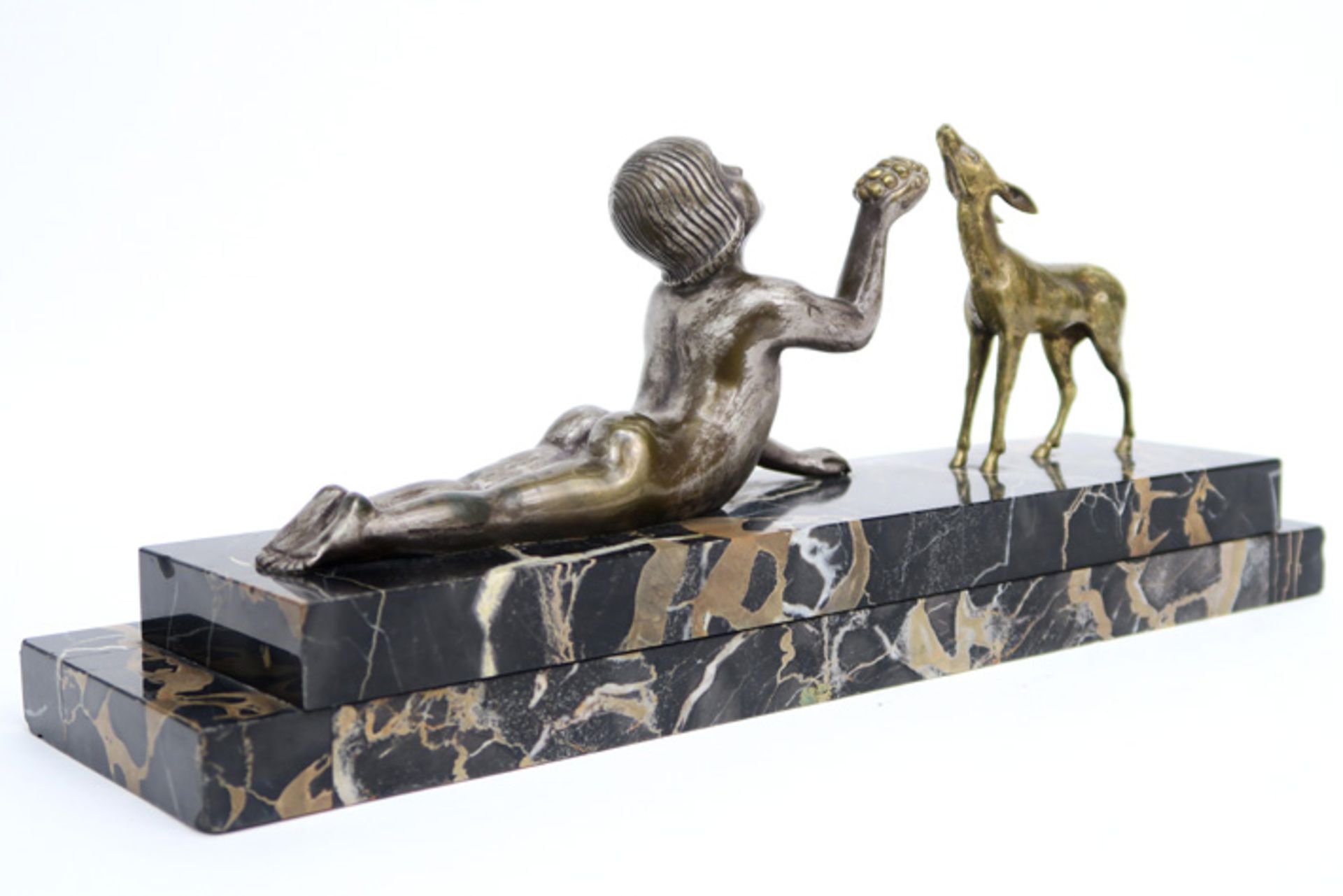 Zoltan Kovats signed double sculpture in bronze on a base in typical marble also with a "Editions - Bild 4 aus 5