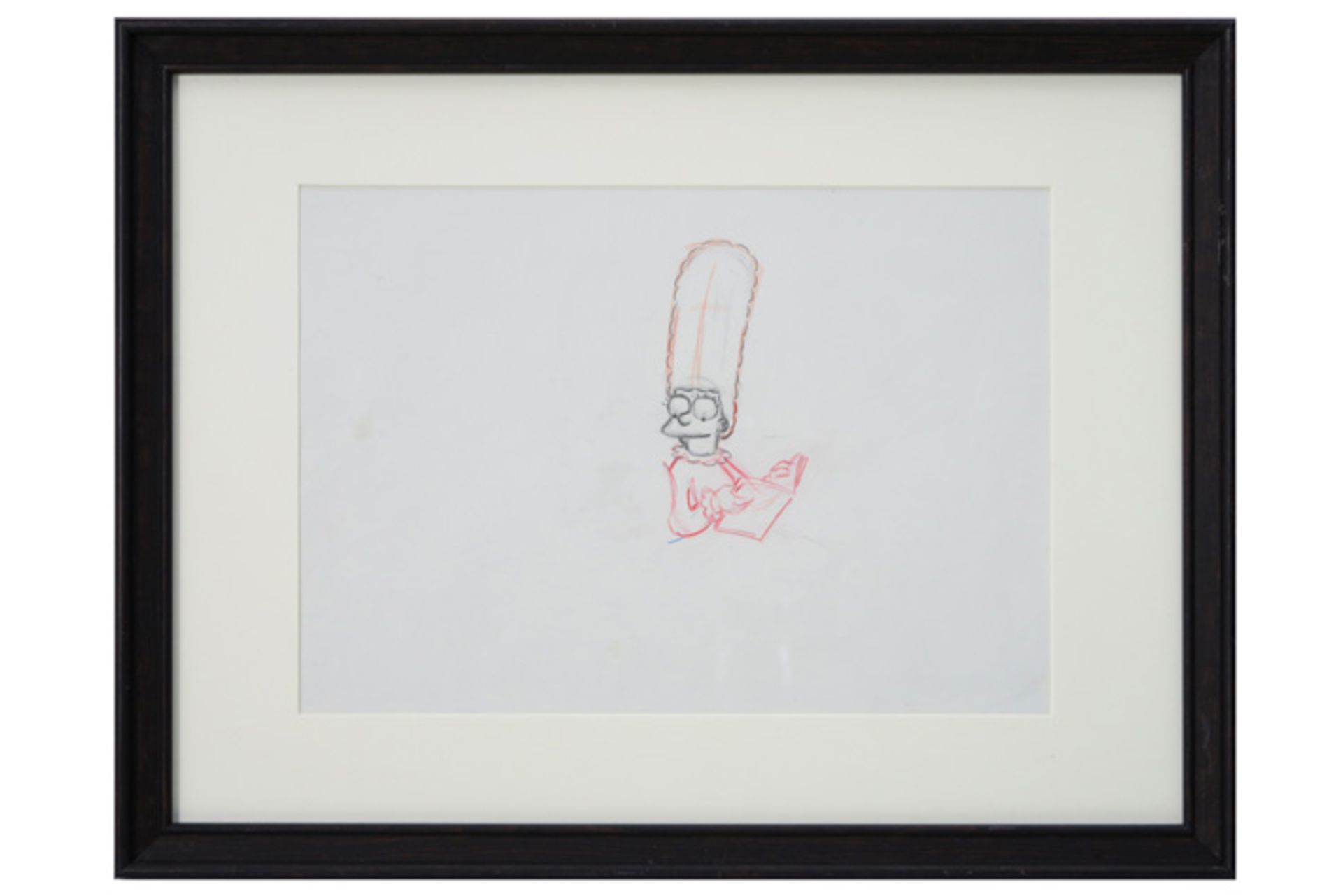 six Matt Groening drawings for the "The Simpsons" - each with certificate and framed || GROENING - Bild 3 aus 7