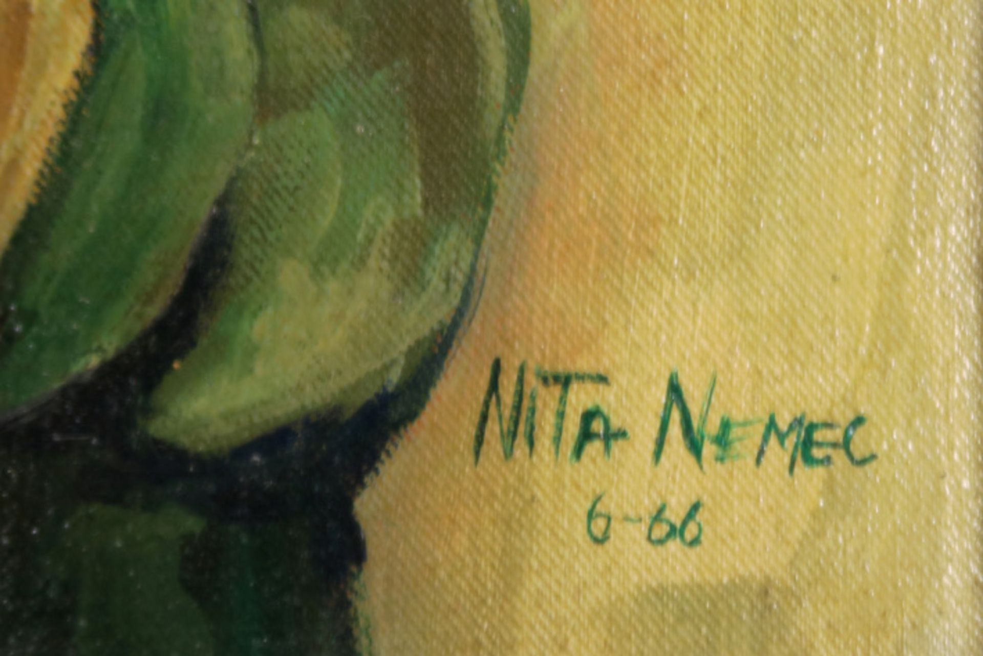 20th Cent. oil on canvas - signed Nita Nemec and dated (19)66 || NEMEC NITA (2° helft 20° eeuw) - Image 2 of 5