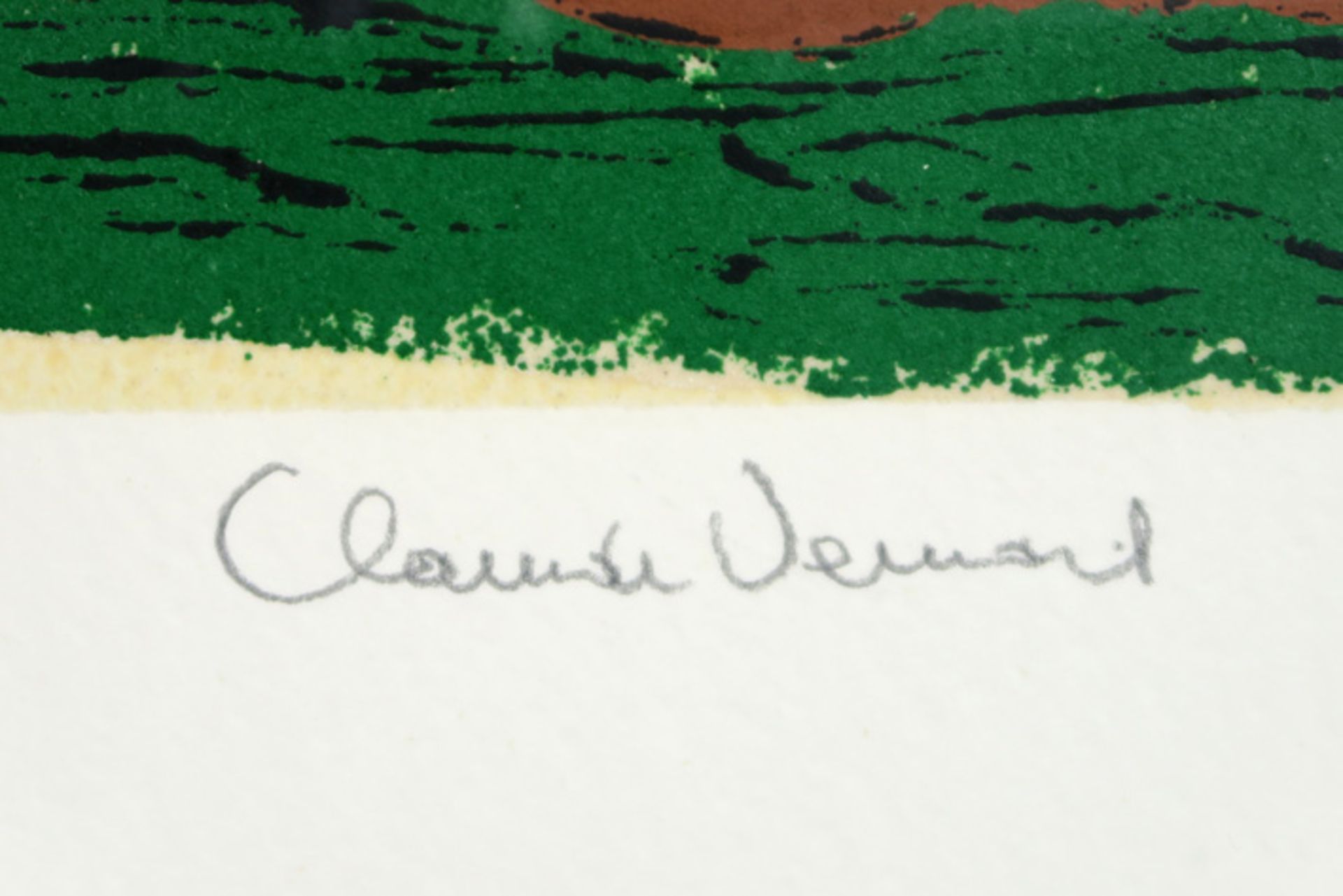 20th Cent. carborundum print - signed Claude Venard || VENARD CLAUDE (1913 - 1999) carborundum print - Image 2 of 3