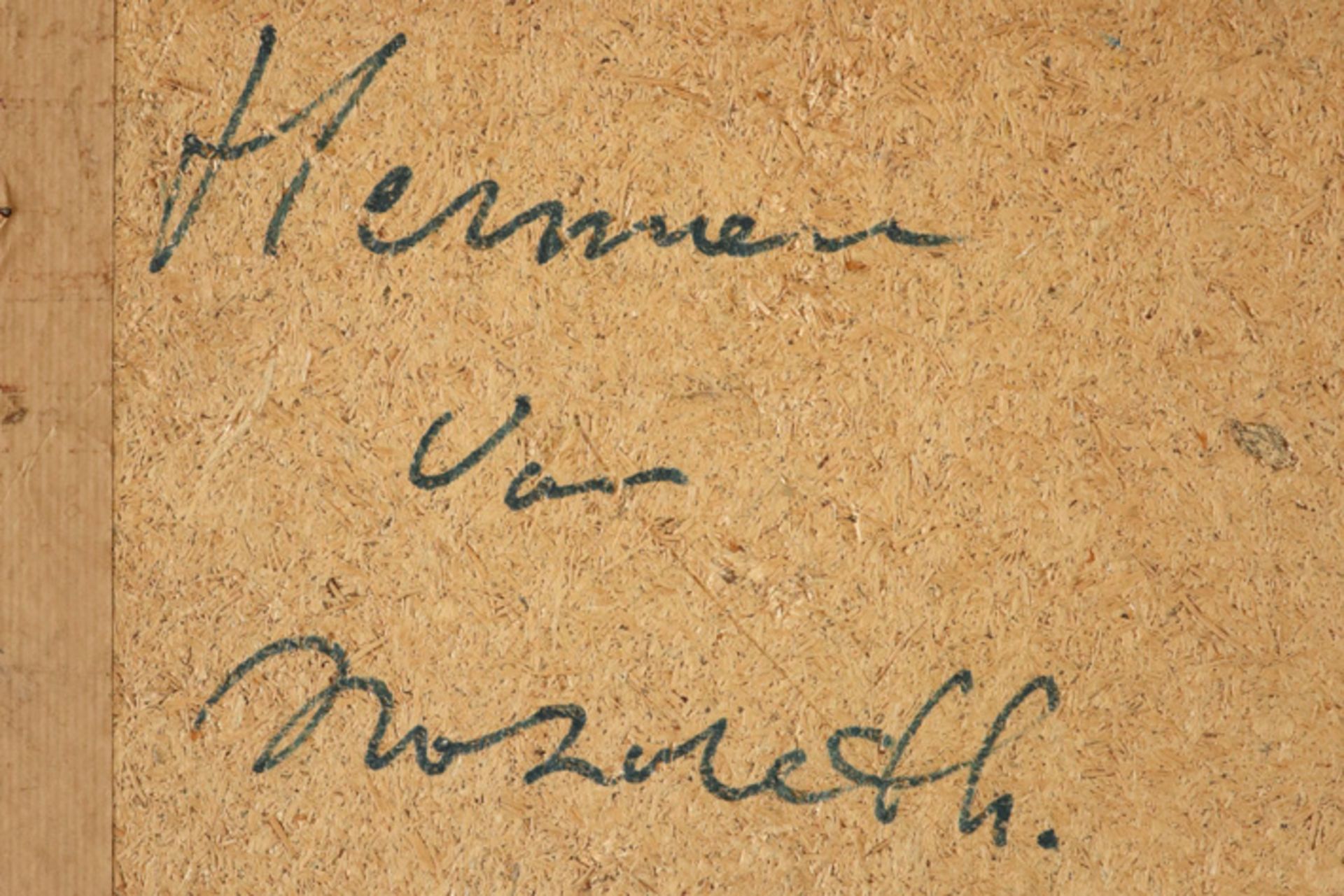 20th Cent. Belgian oil on panel - signed Herman van Nazareth || VAN NAZARETH HERMAN (° 1936) - Image 4 of 4