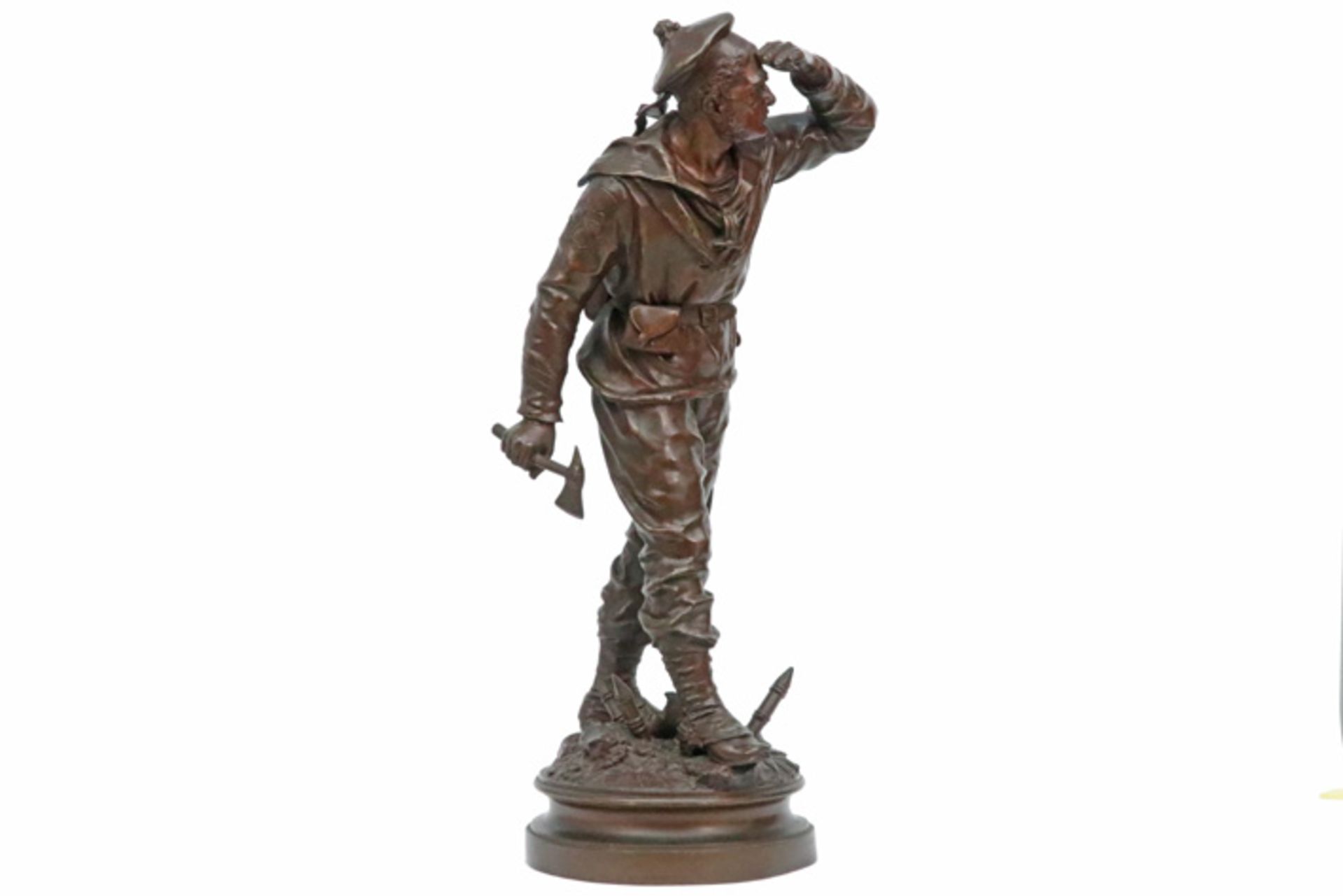 antique French sculpture in bronze - signed Charles Anfrie || ANFRIE CHARLES (1833 - 1905) antieke - Image 2 of 6