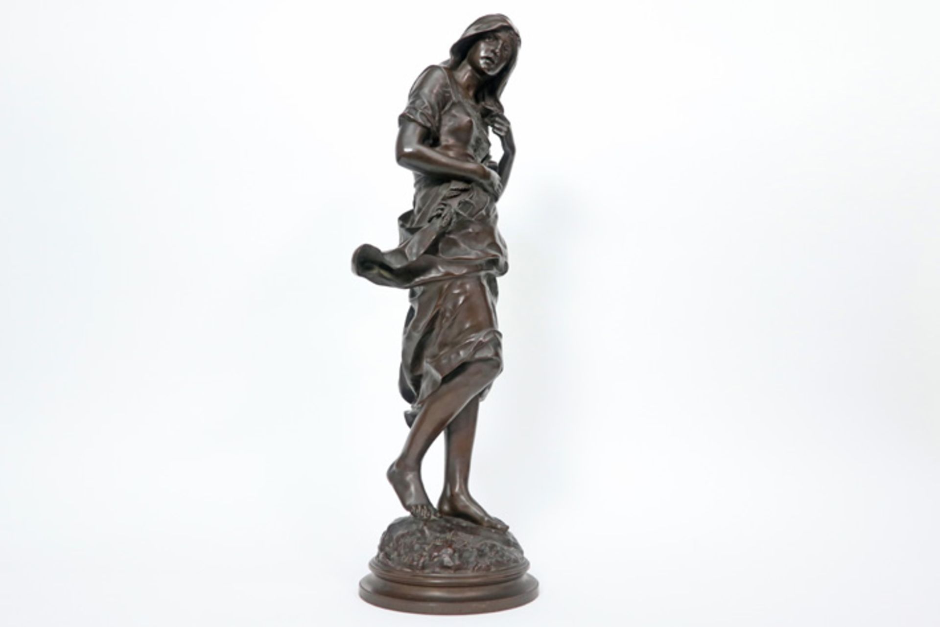 antique French sculpture in bronze - signed Jean Gautherin || GAUTHERIN JEAN (1840 - 1890) sculptuur - Bild 3 aus 6