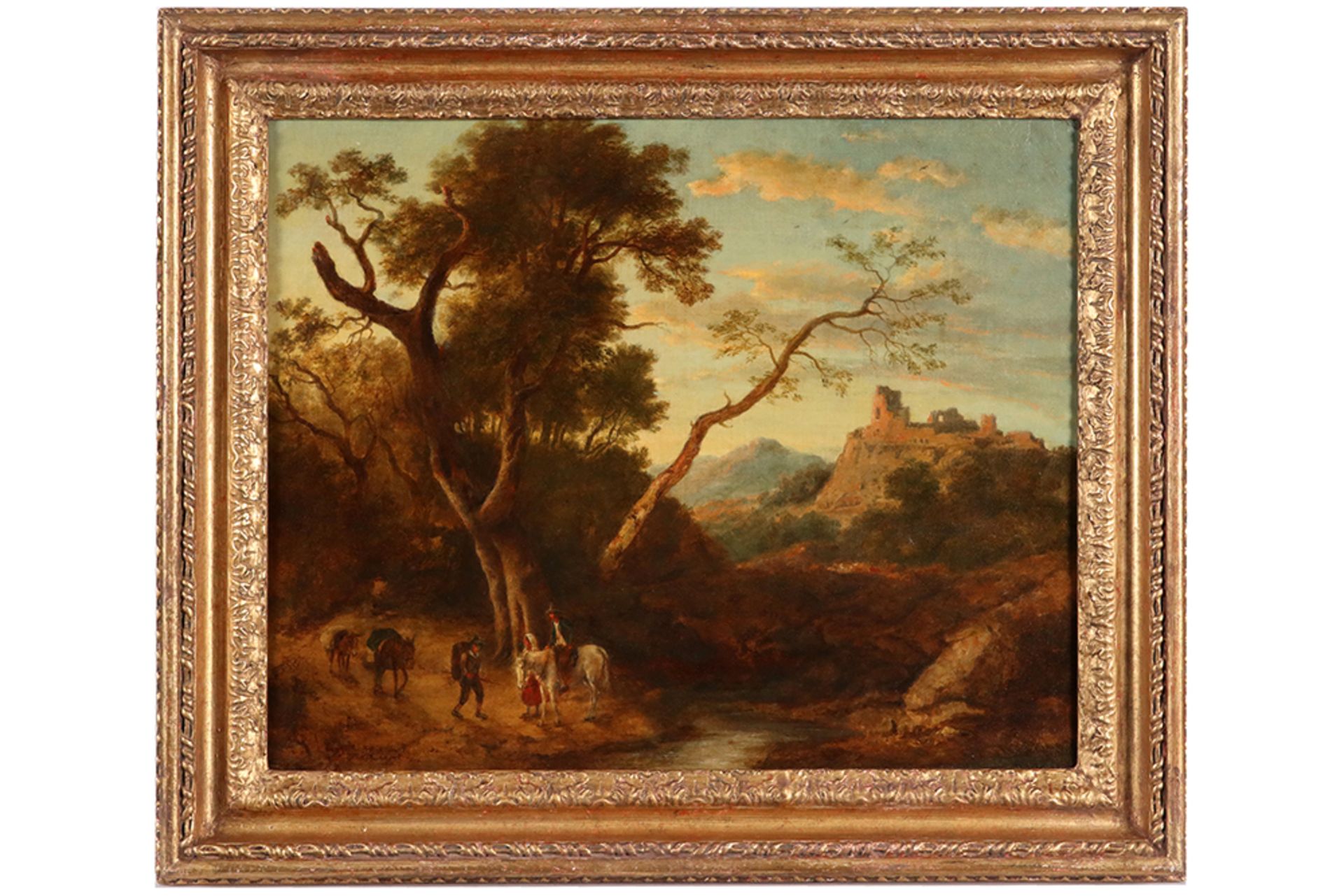 19th Cent. oil on canvas (on canvas) - signed / attributed to Marinus Koekkoek || KOEKKOEK - Image 3 of 5