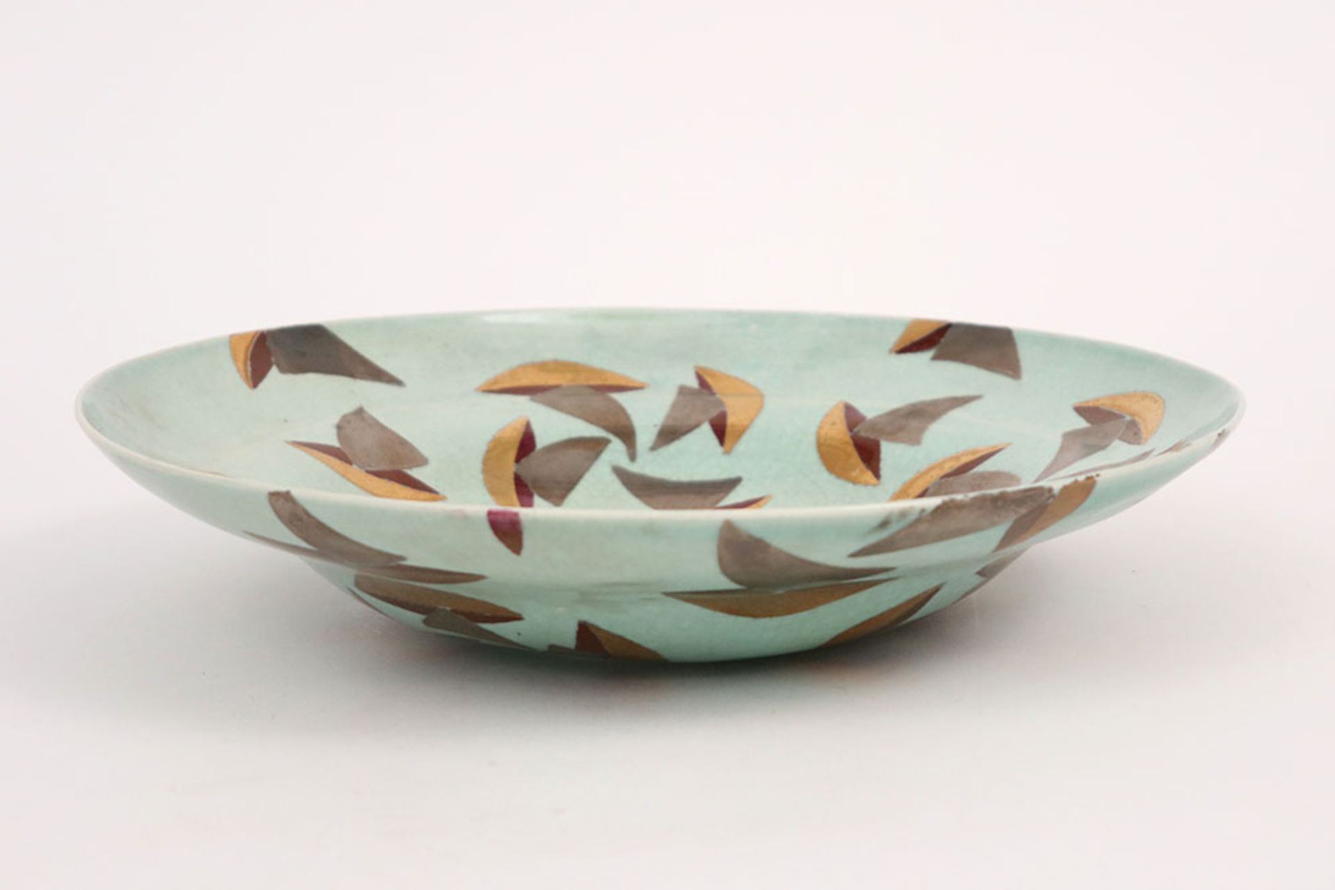 20th Cent. Dutch bowl in fine ceramic - signed Olaf Stevens and dated (19)84 || STEVENS OLAF (° - Image 3 of 5