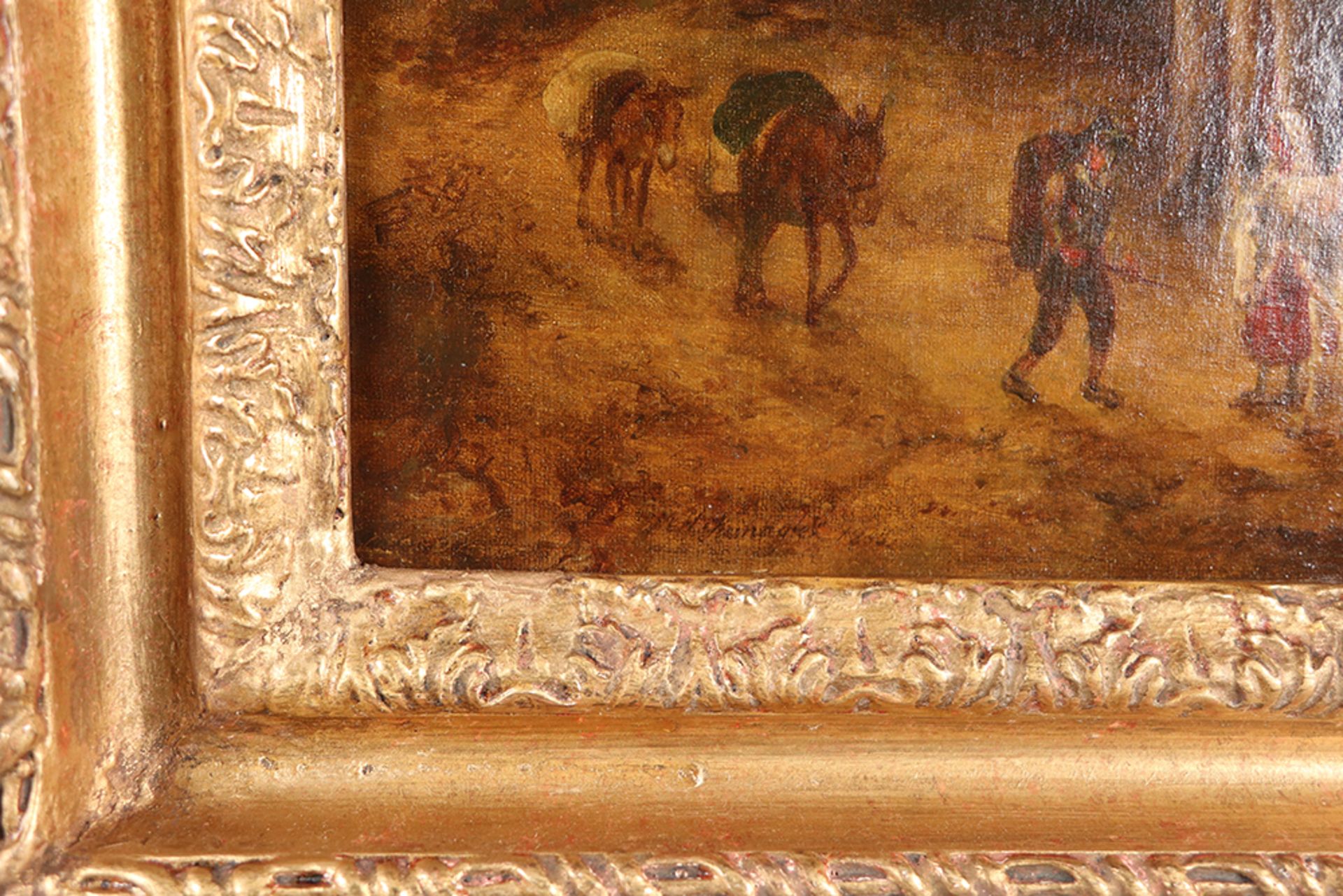 19th Cent. oil on canvas (on canvas) - signed / attributed to Marinus Koekkoek || KOEKKOEK - Image 5 of 5