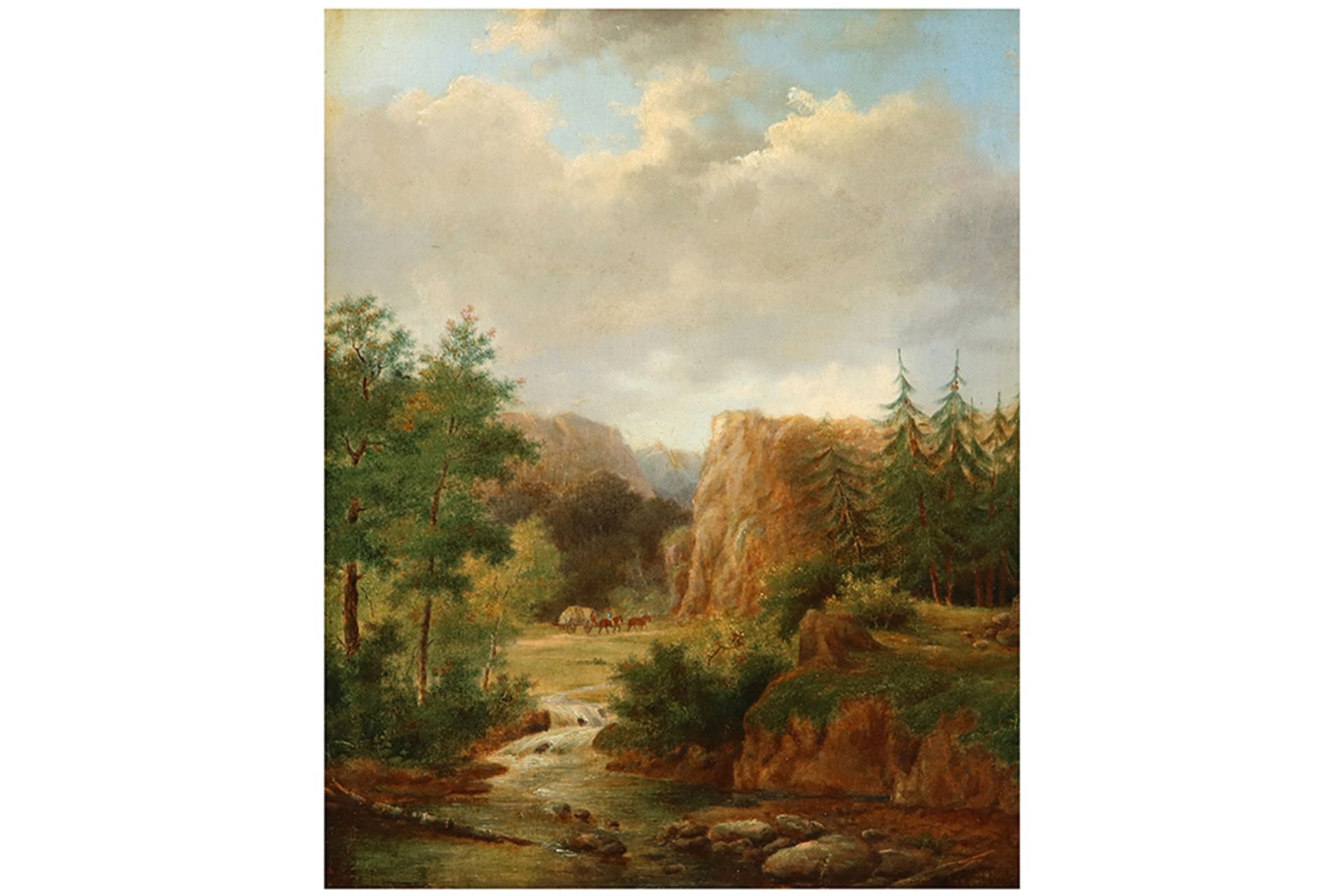 19th Cent. Dutch oil on panel - signed Marinus Koekkoek || KOEKKOEK MARINUS (1807 - 1868/70)