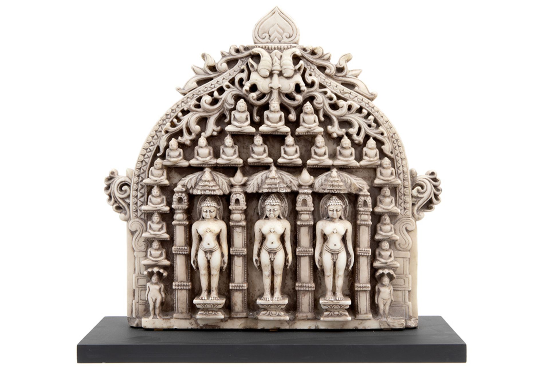 rare 12th/13th Cent. northern Indian (Gujarat or Maharashtra) sculpture in marble with the