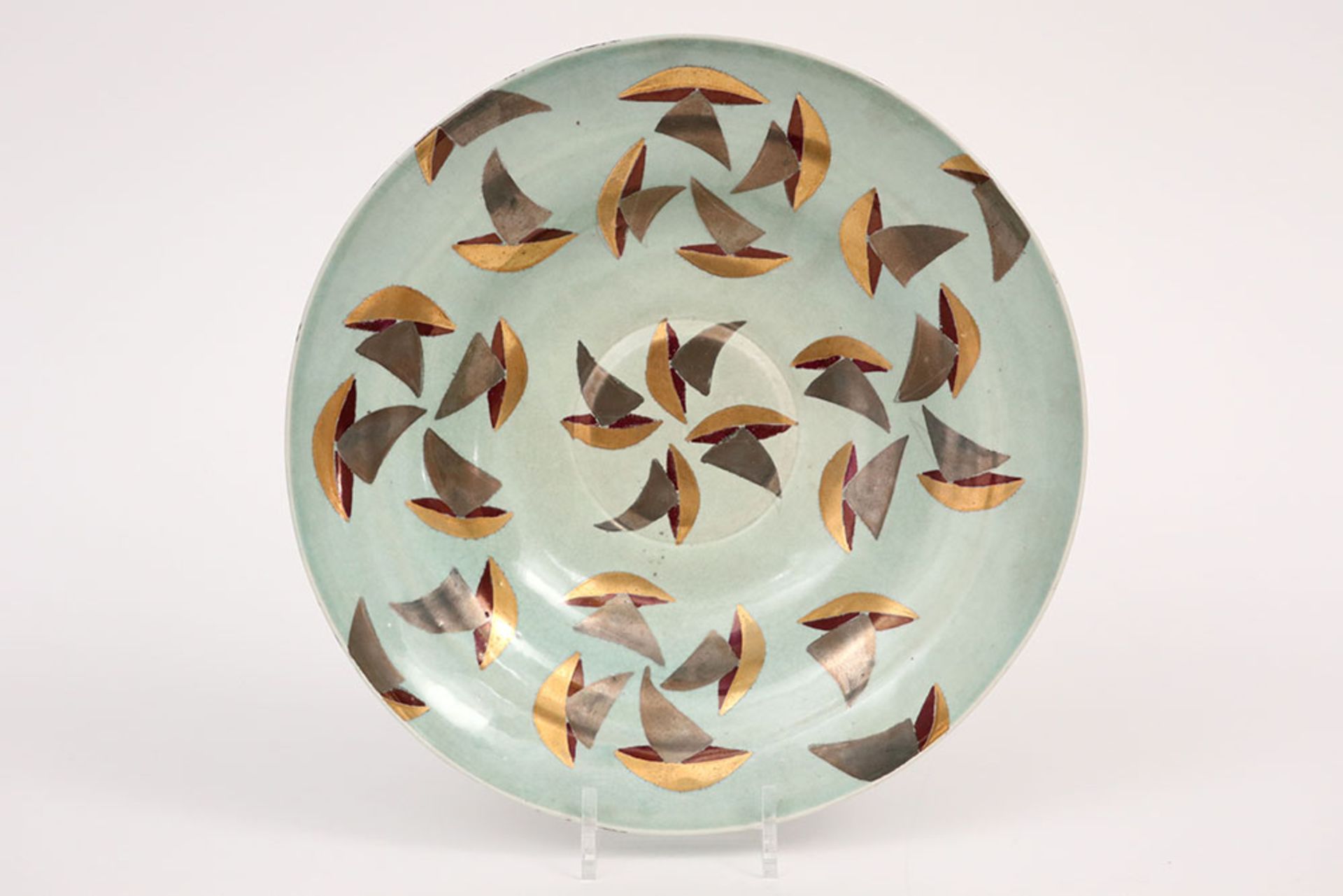20th Cent. Dutch bowl in fine ceramic - signed Olaf Stevens and dated (19)84 || STEVENS OLAF (° - Image 5 of 5