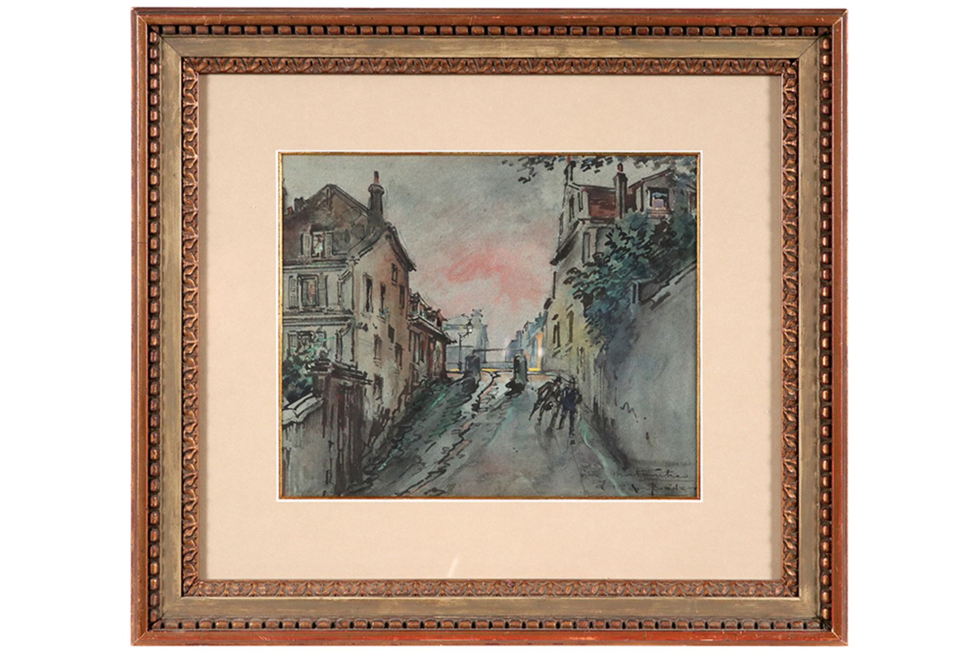 19th/20th Cent. mixed media - signed Georges Tiret-Bognet || TIRET - BOGNET GEORGES (1855 - 1935) - Image 3 of 3