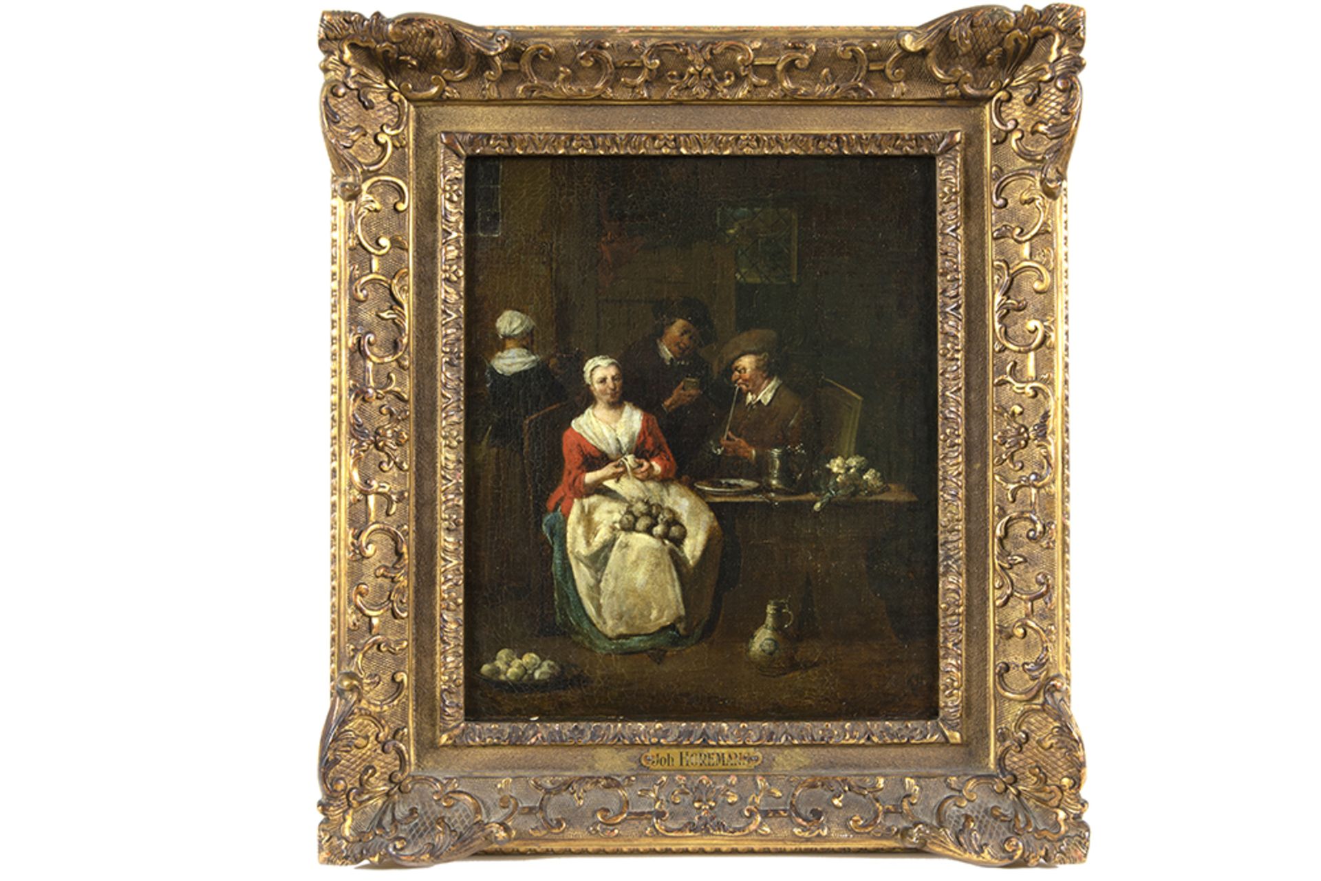 early 18th Cent. Flemish oil on canvas attributed by expert Paul Verbraeken to Jan-Baptist - Image 2 of 4