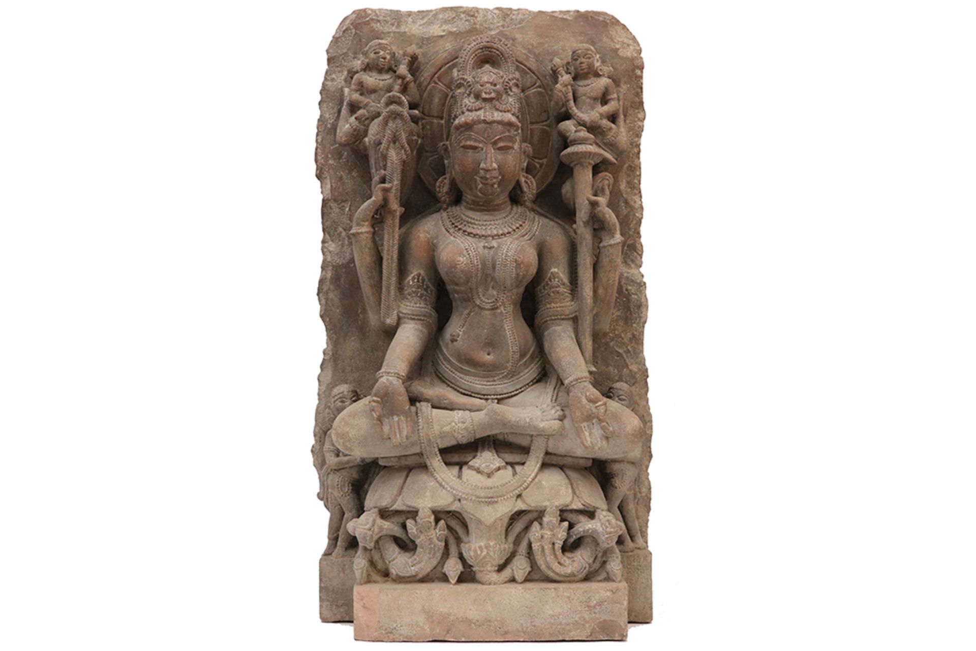 10th/11th Cent. Central Indian Chandella period "Yogini" sculpture in sandstone The sculpture is