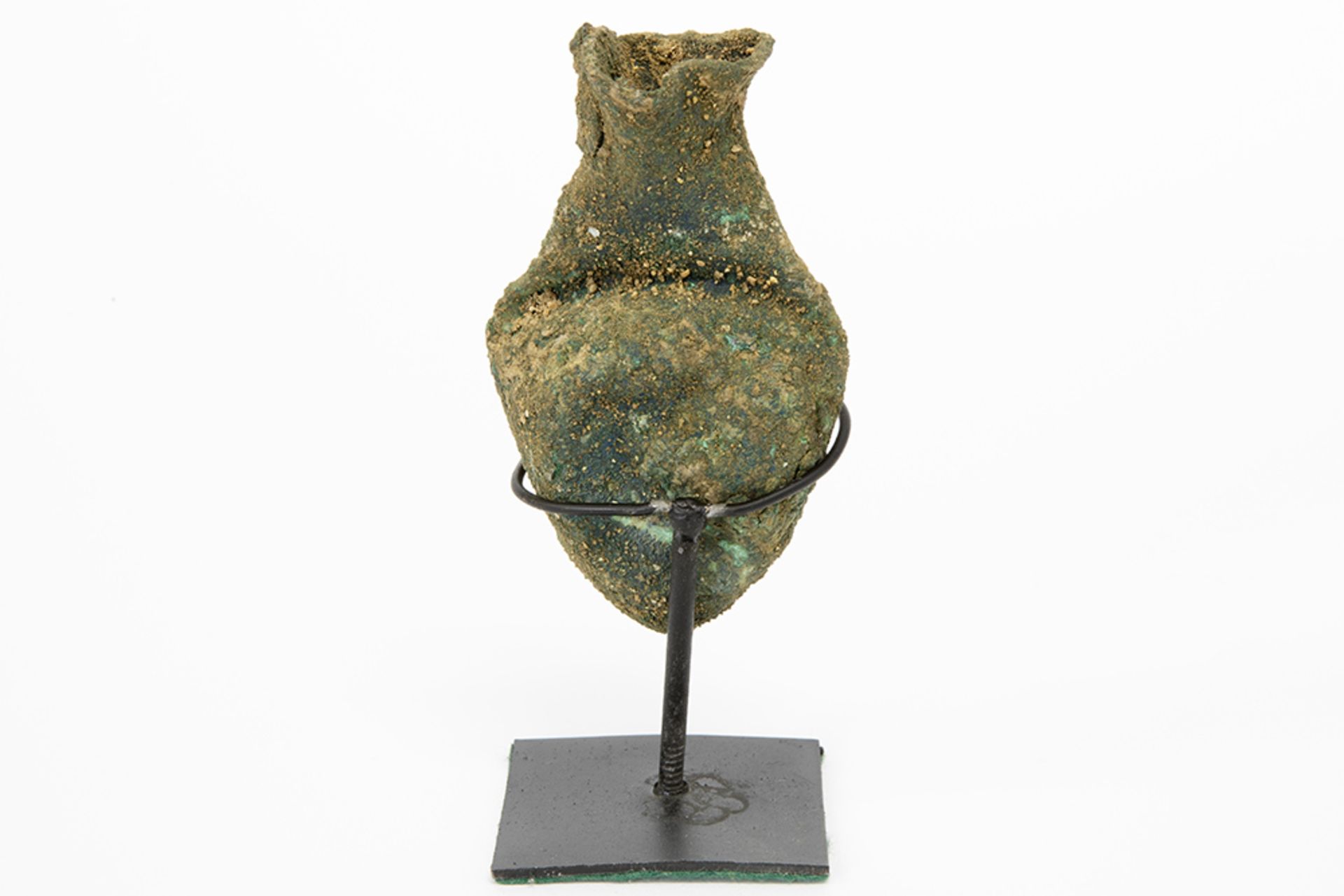 small 1st/3rd Cent. Ancient Rome vase in bronze || OUD-ROMEINSE RIJK - 1°/3° EEUW grafvondst : - Bild 3 aus 4