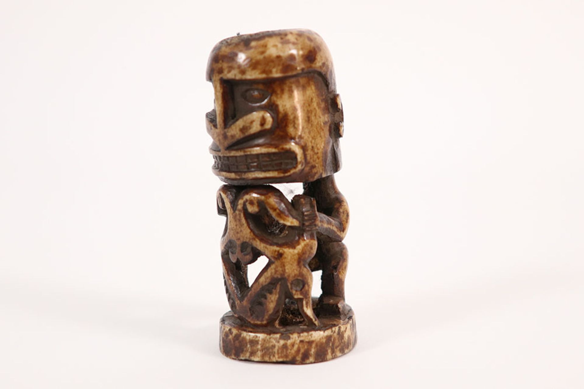 1st half of the 20th Cent. Papua "Korwar" ancestral sculpture in bone || PAPOEA / GEELVINKBAAI - - Bild 2 aus 4