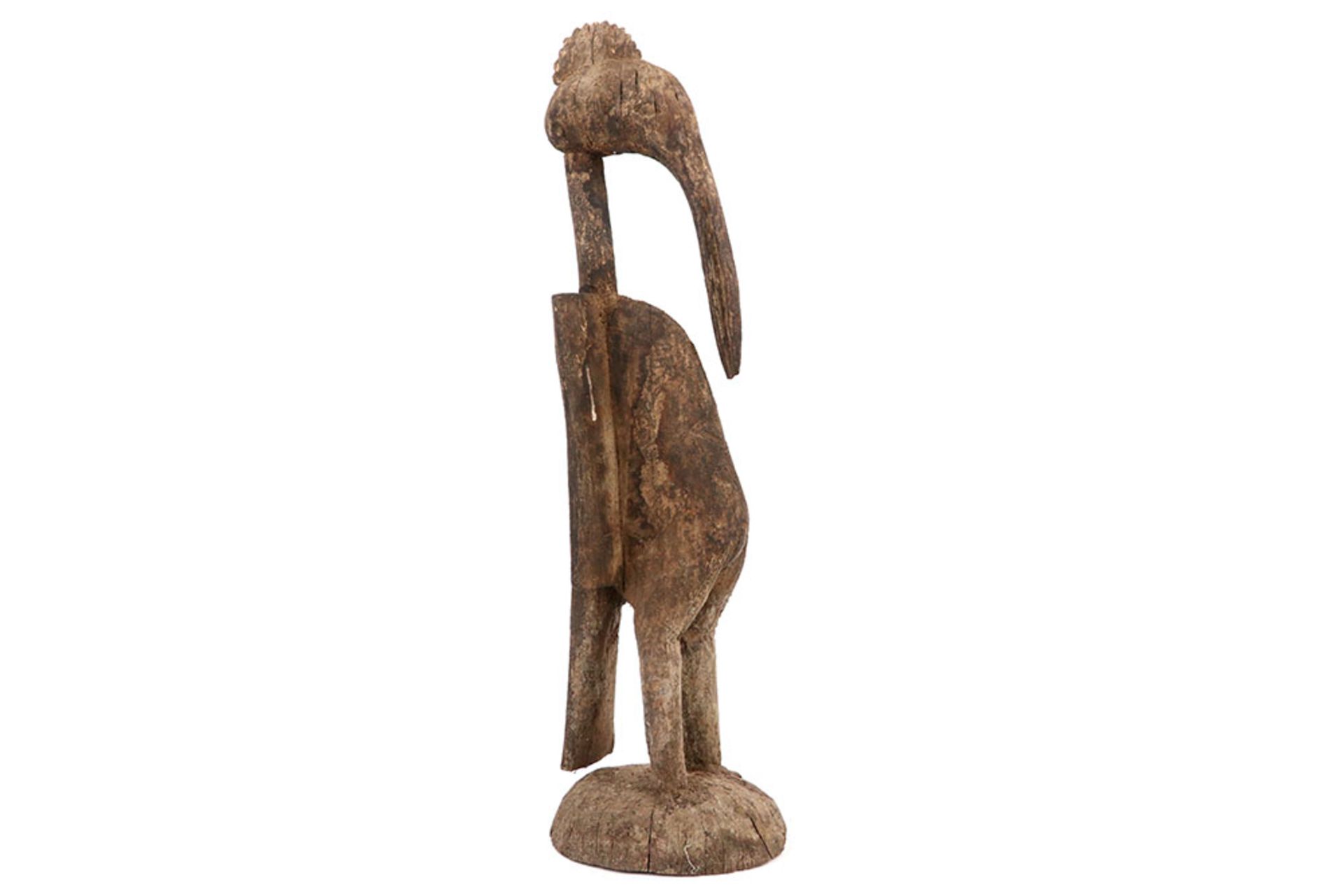 early 20th Cent. Senoufo Peje bird sculpture from the Poro Society in wood || IVOORKUST - vroege 20° - Image 2 of 4