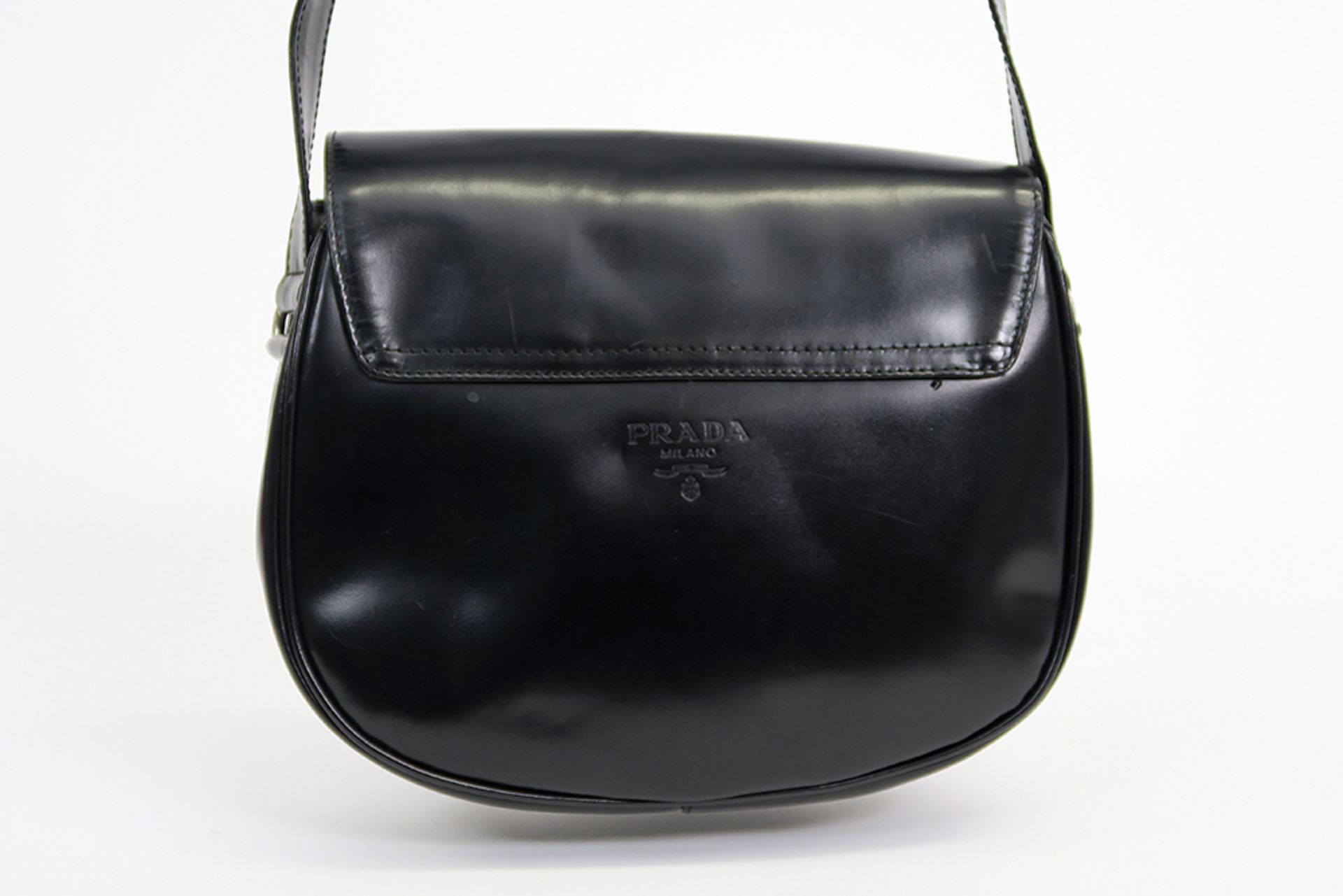 Prada marked handbag in black leather || PRADA handtas in zwart leder gemerkt - Image 3 of 4