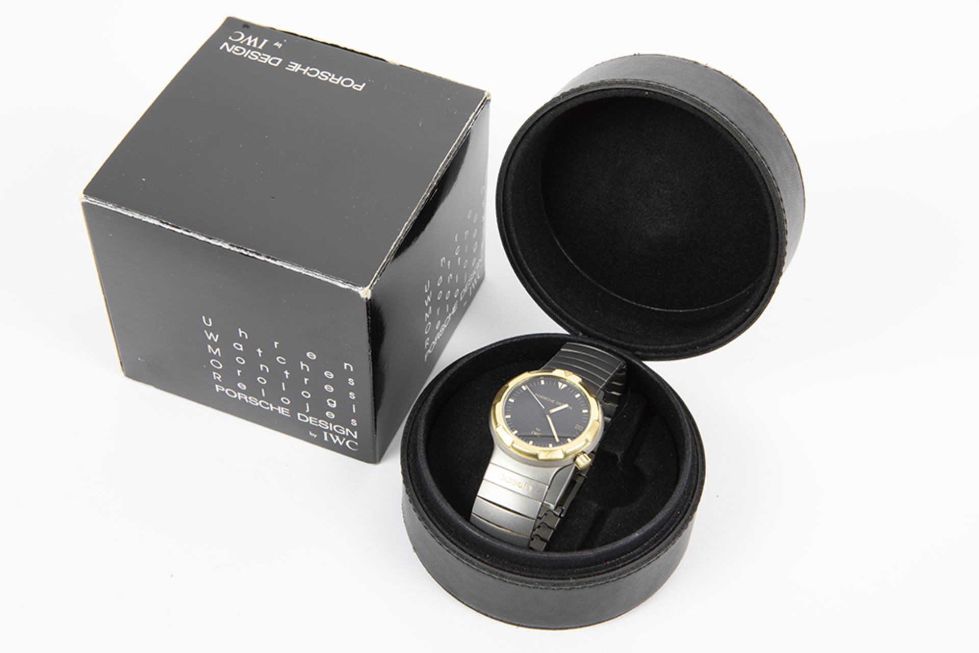 completely original automatic "IWC Porsche Ocean 500" wristwatch in steel - with its box and - Image 2 of 2