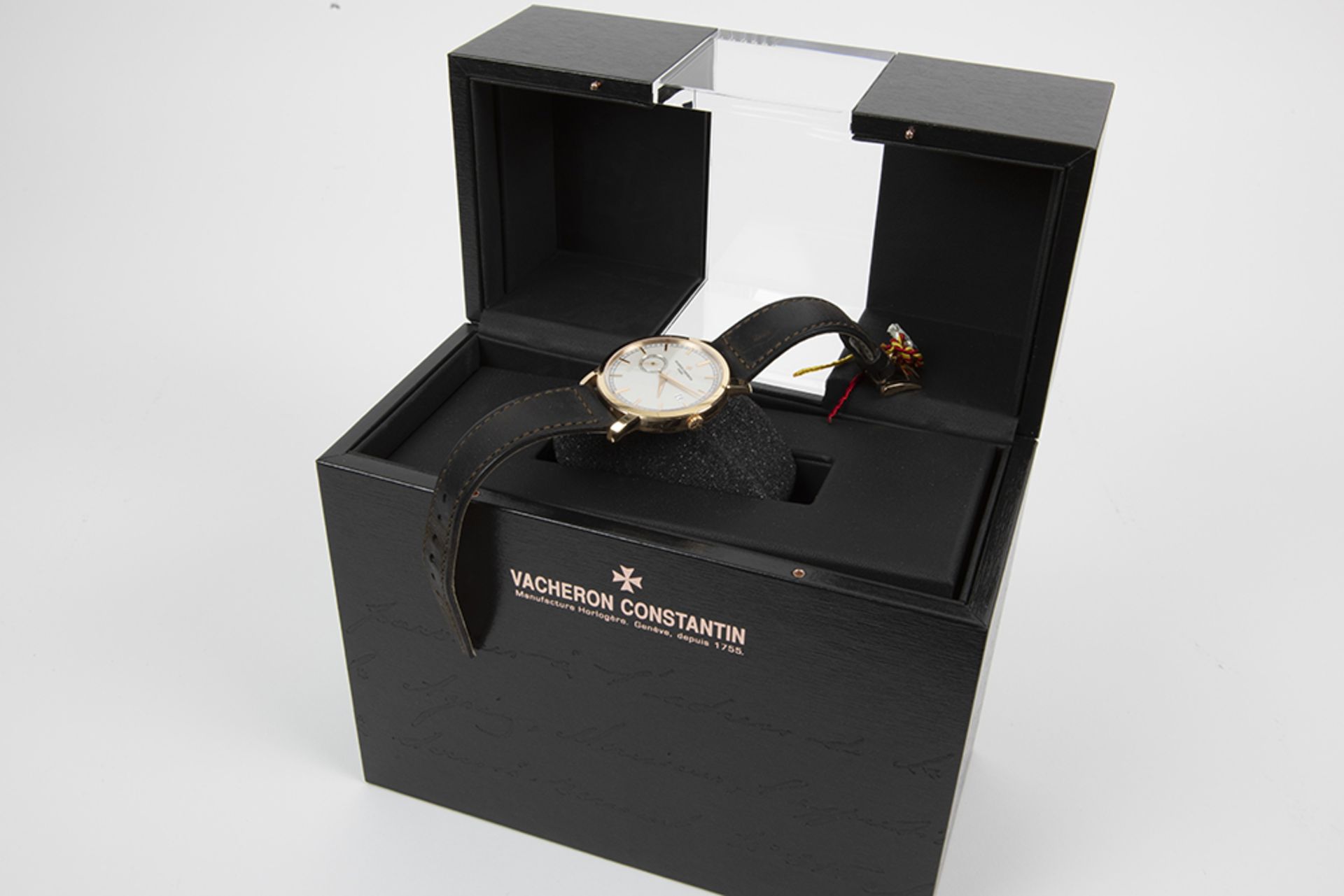 completely original automatic "Traditional Gentleman's dress-watch" in pink gold (18 carat) with - Image 2 of 3
