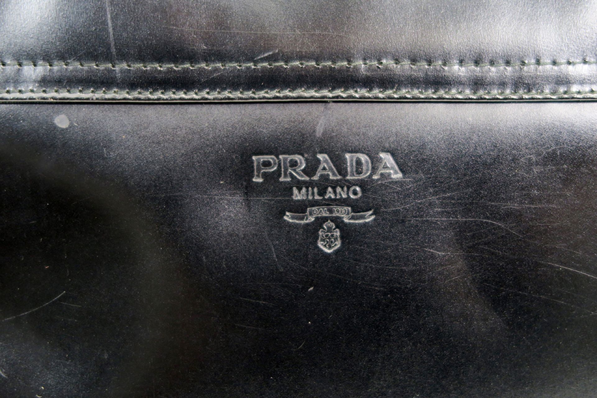 Prada marked handbag in black leather || PRADA handtas in zwart leder gemerkt - Image 4 of 4