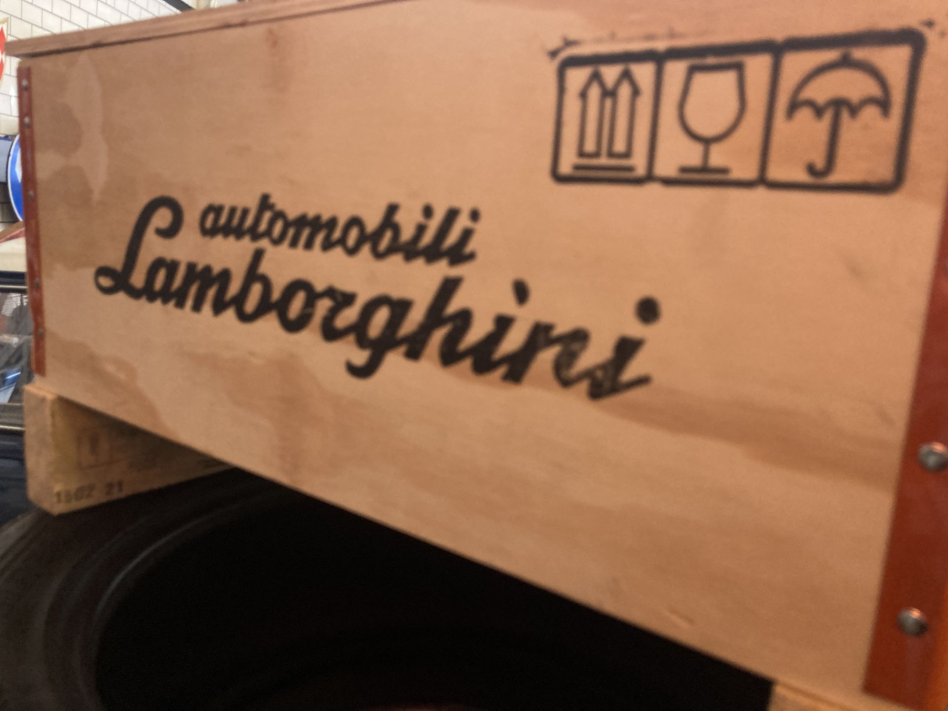Genuine Lamborghini Wooden Parts Crate - Image 3 of 5