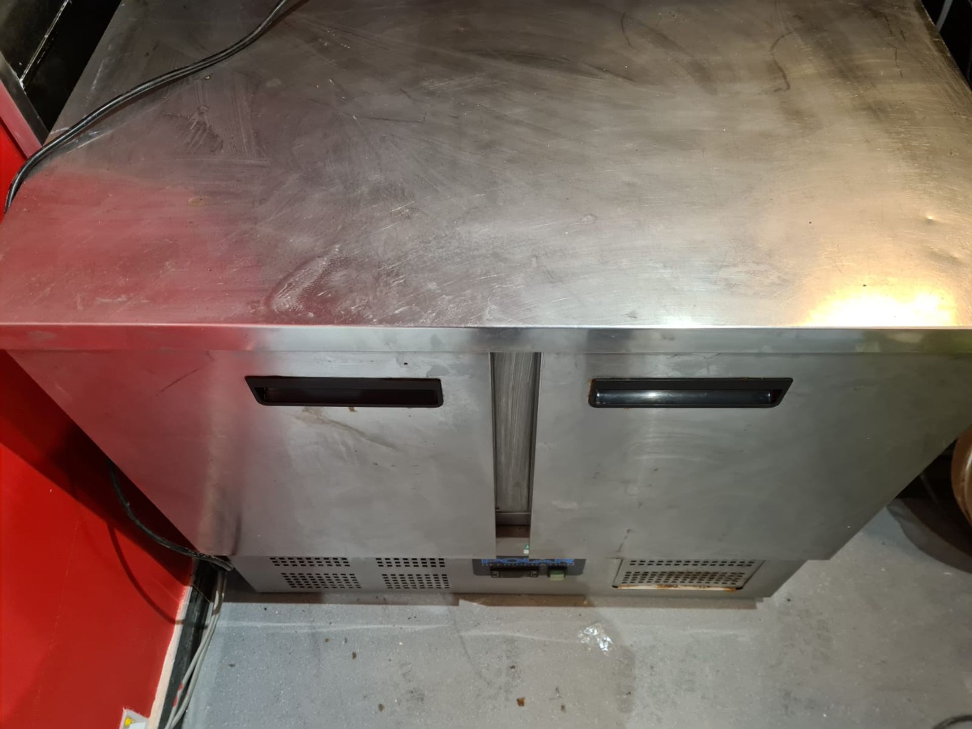 POLAR UNDER COUNTER RESTAURANT DOUBLE FRIDGE 240V WORKING NO RESERVE - Image 2 of 4