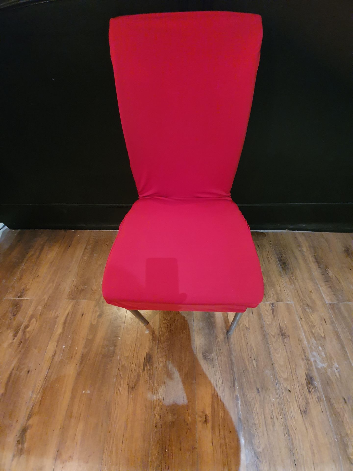 70 RESTAURANT SEATS, CHROME AND LEATHERETTE, COMES WITH A QUANTITY OF NEW COVERS NO RESERVE - Image 10 of 13