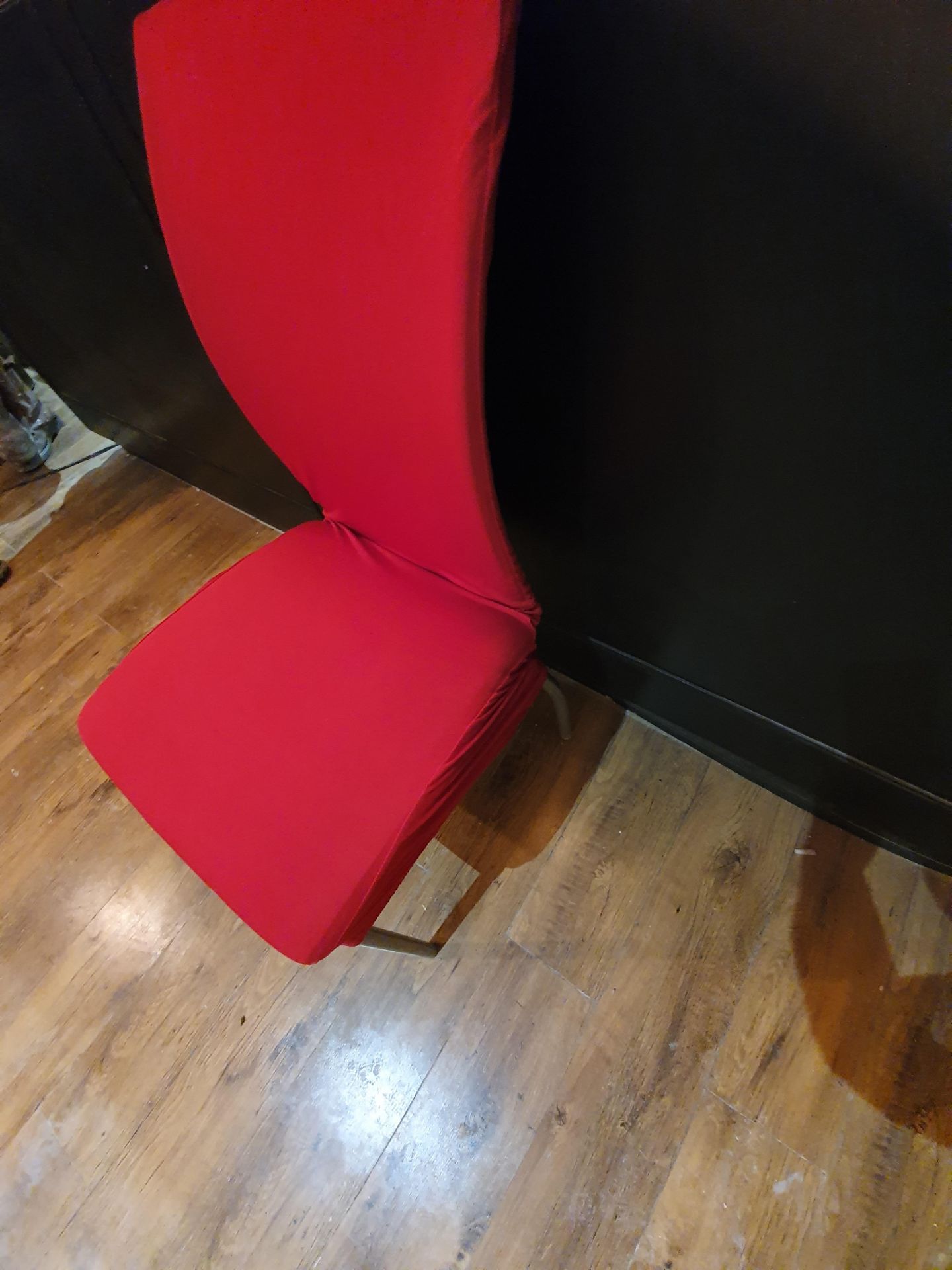 70 RESTAURANT SEATS, CHROME AND LEATHERETTE, COMES WITH A QUANTITY OF NEW COVERS NO RESERVE - Image 11 of 13