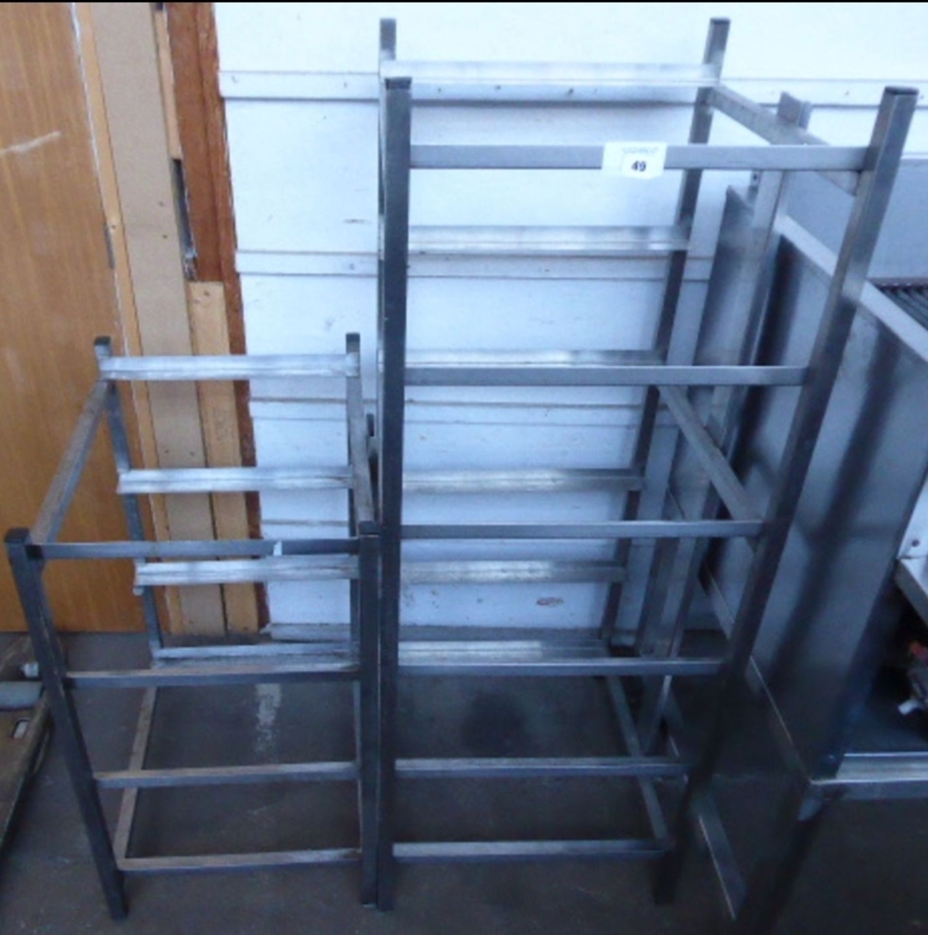 RESTAURANT STAINLESS STEEL DISWASHER TRAY RACKING NO RESERVE