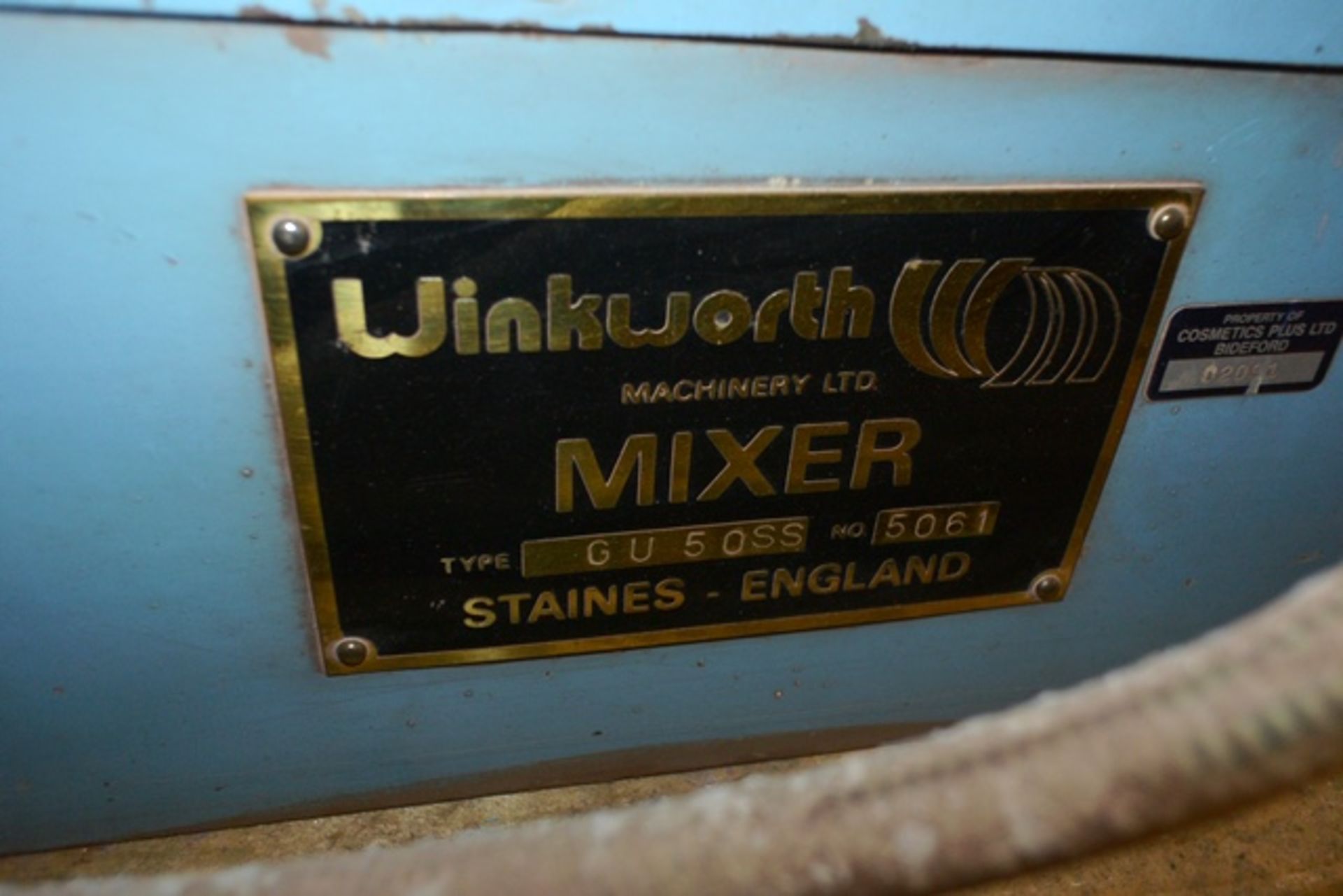 Winkworth type GU50 SS mixer, serial no. 5061 (please note: currently disconnected) - Image 3 of 3