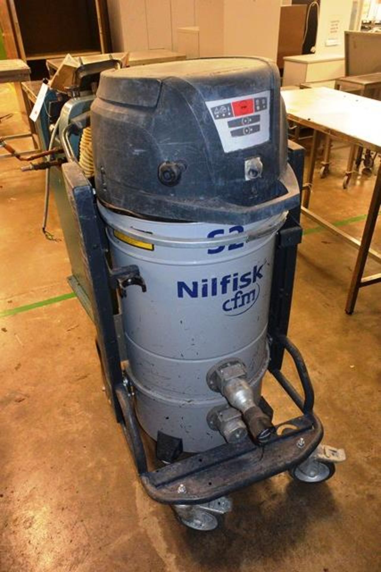 Nilfisk 52 CFM, type, 52H industrial vacuum, serial no. 3820111200263