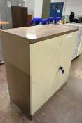 Two-door steel frame storage cabinet