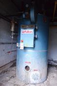 Fulton steam boiler, model 30E, serial no. B7026, design pressure 895 N/mm², test pressure /34N/