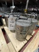 7 - 5 Litre tins of Manor Merlin/Grey floor enamel paint, as lotted