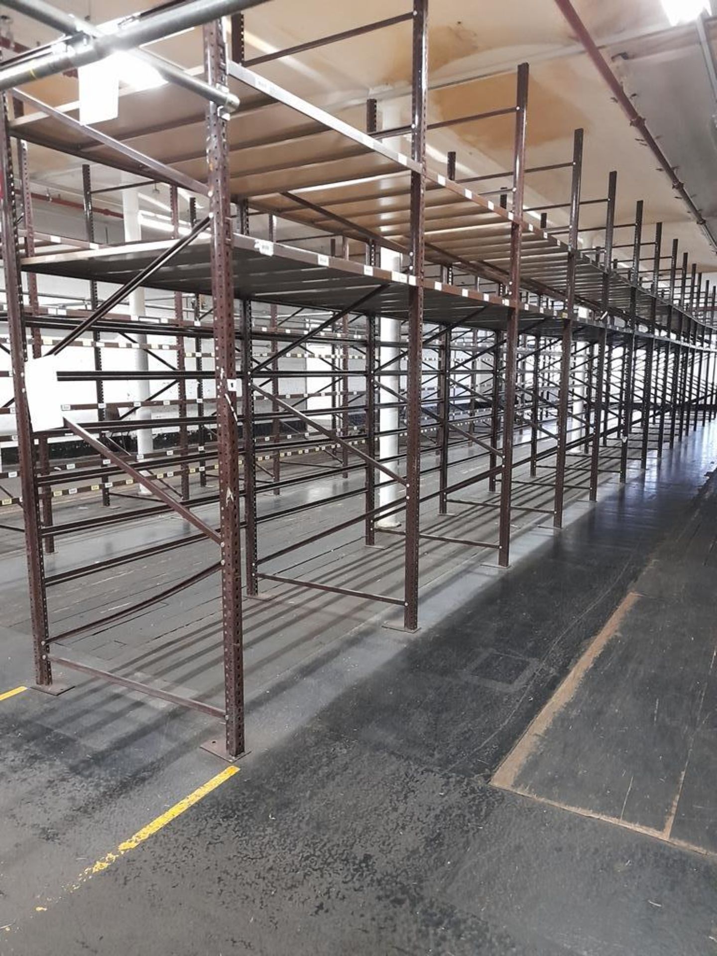 Light duty metal storage shelving racking - 50 uprights, with 250 pairs of beams and and - Image 2 of 12