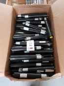 Quantity of boxed Vanderlande tapered rollers, as lotted in one box (Black)