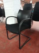 10 - Black Meeting Chairs