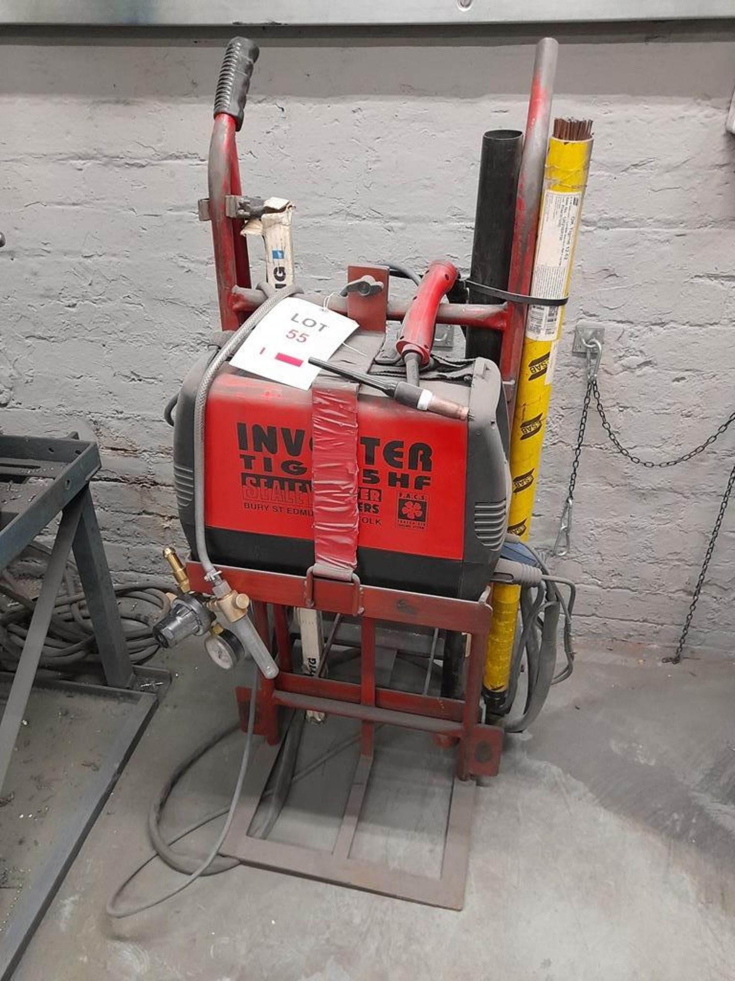 Sealey Tig17SHF power tig welder, on mobile stand