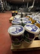8 - 5 Litre tins of Armstead Gallant Grey vinyl silk paint, as lotted