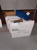 3 - Boxes of unused storage bins, as lotted ( 2- full, 1 - incomplete)