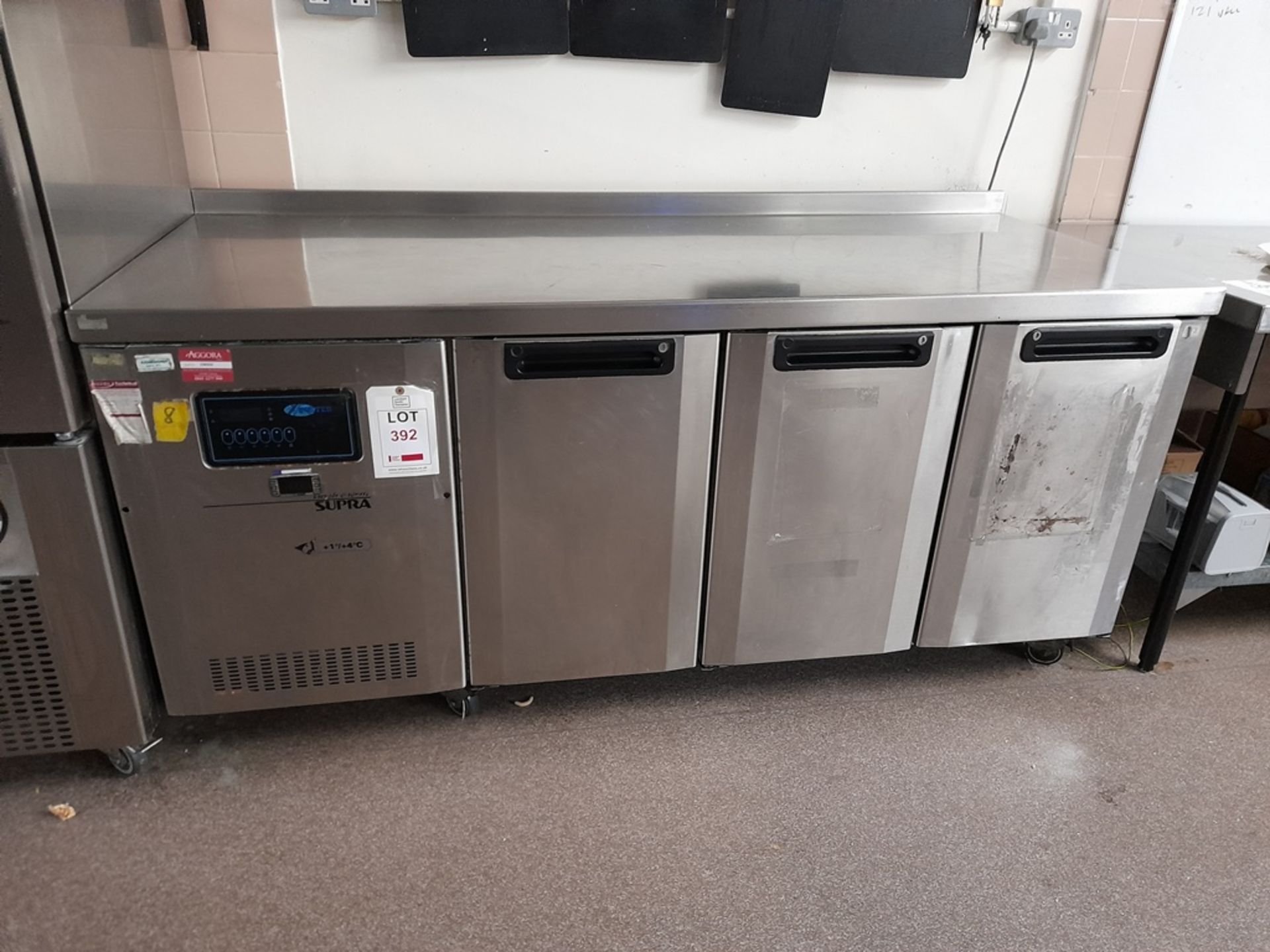 Foster GSC/1/3H electric 3 door fridge counter, s/n E5005822, 01/07/2005 - Image 2 of 3