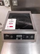 Chefmaster HEA774 electric countertop single ring induction hob, s/n 15232C, purchase date 14/03/