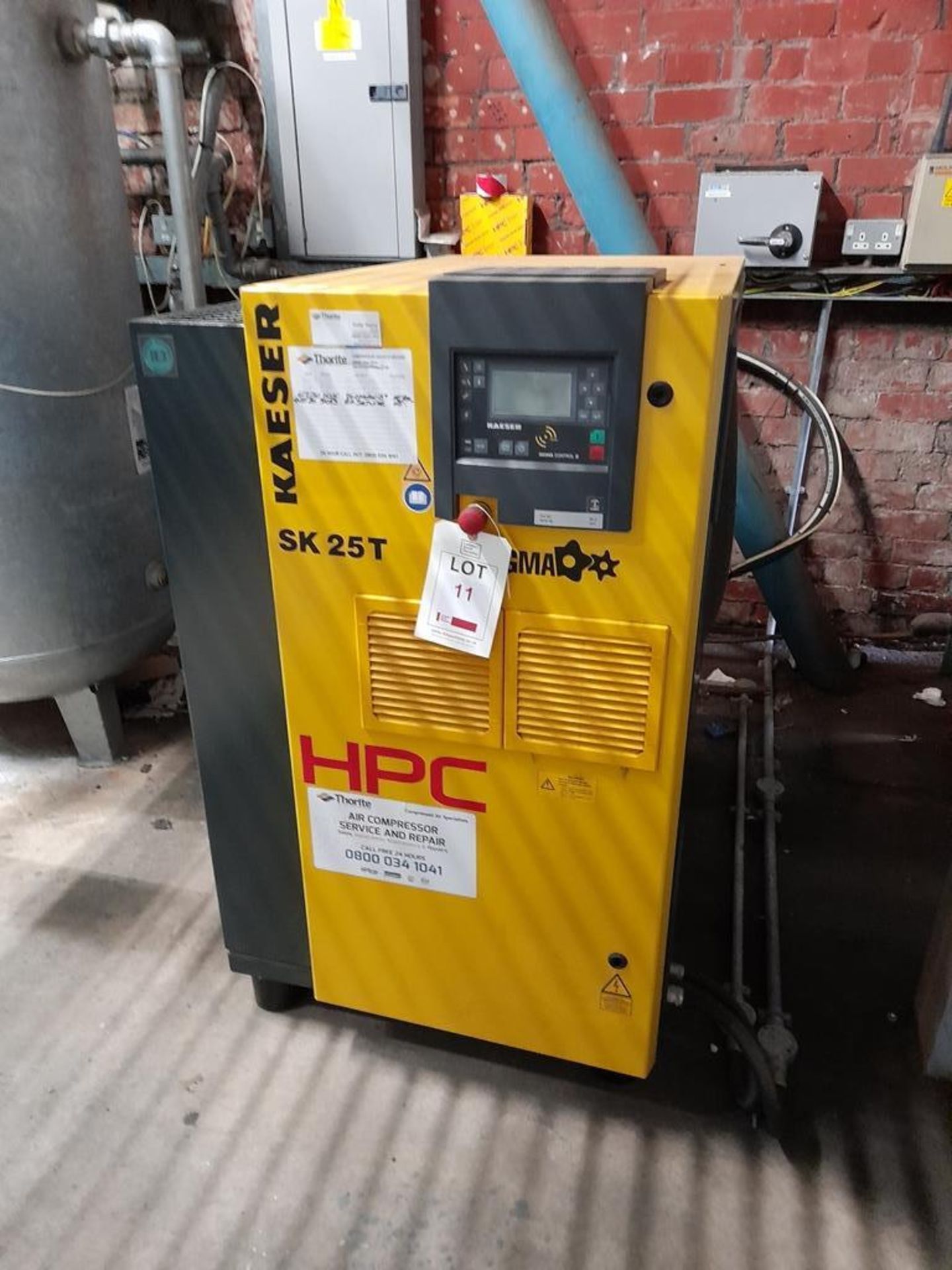 Kaeser HPC SK25 T SFC packaged air compressor, Serial no. 7577, Year 2016, with HPC OW12 oil/water