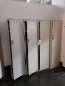 4 - Single door lockers, as lotted