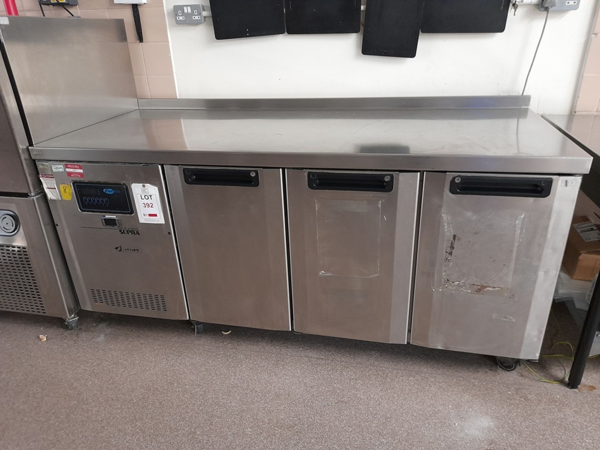 Foster GSC/1/3H electric 3 door fridge counter, s/n E5005822, 01/07/2005