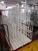 2 - Large box packing stands, floor mounted (White), as lotted on 1 pallet