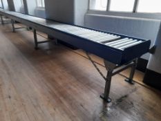 4 - sections of VanderLande roller conveyor, each section approx. 3m x 660mm (roller length