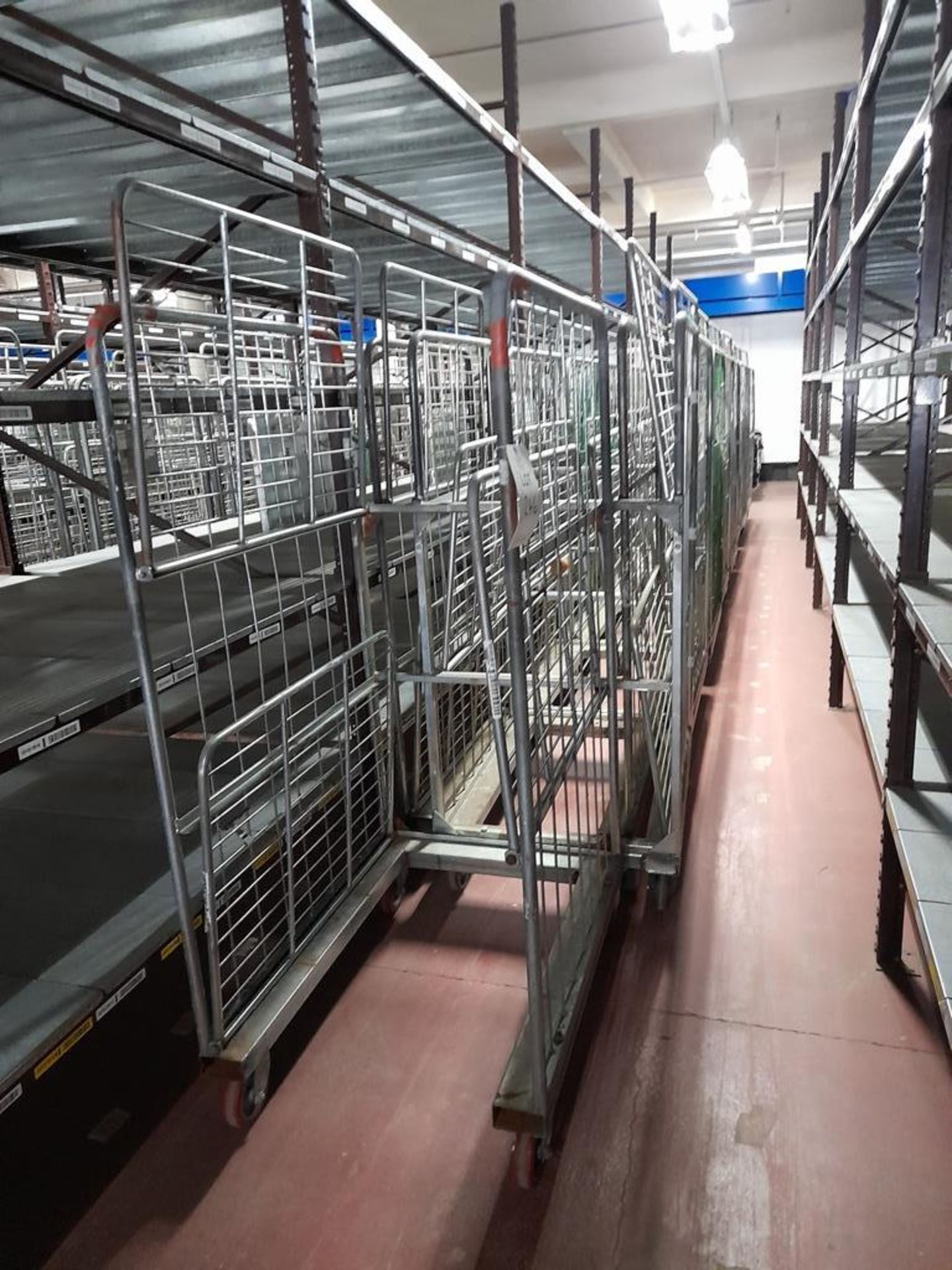 17 - Three shelf wheeled cages, as lotted - Image 2 of 2