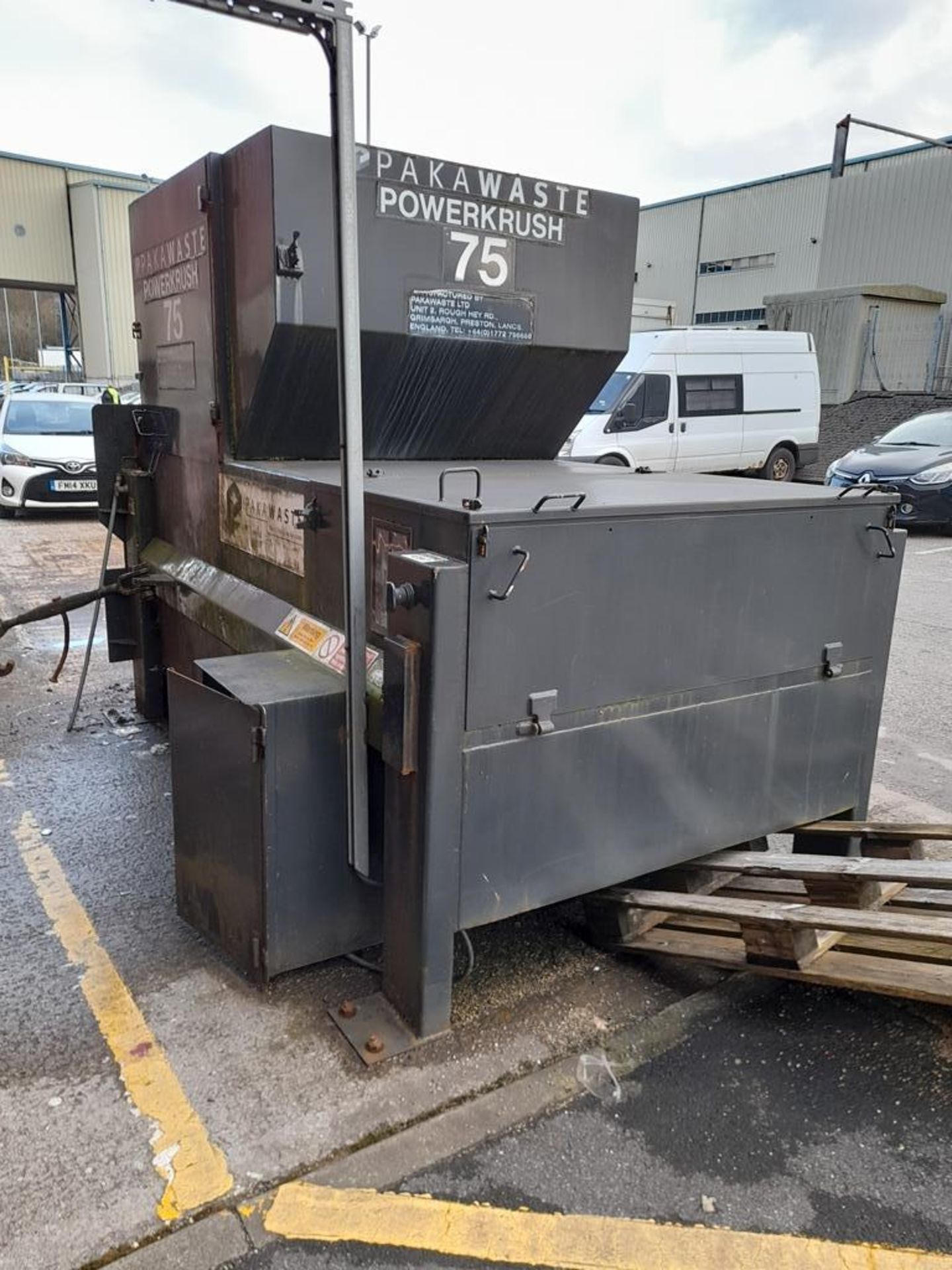 Pakawaste Powerkrush 75 static compactor, s/n 779 PVT 07 09. A work Risk Assessment must be reviewed - Bild 8 aus 8