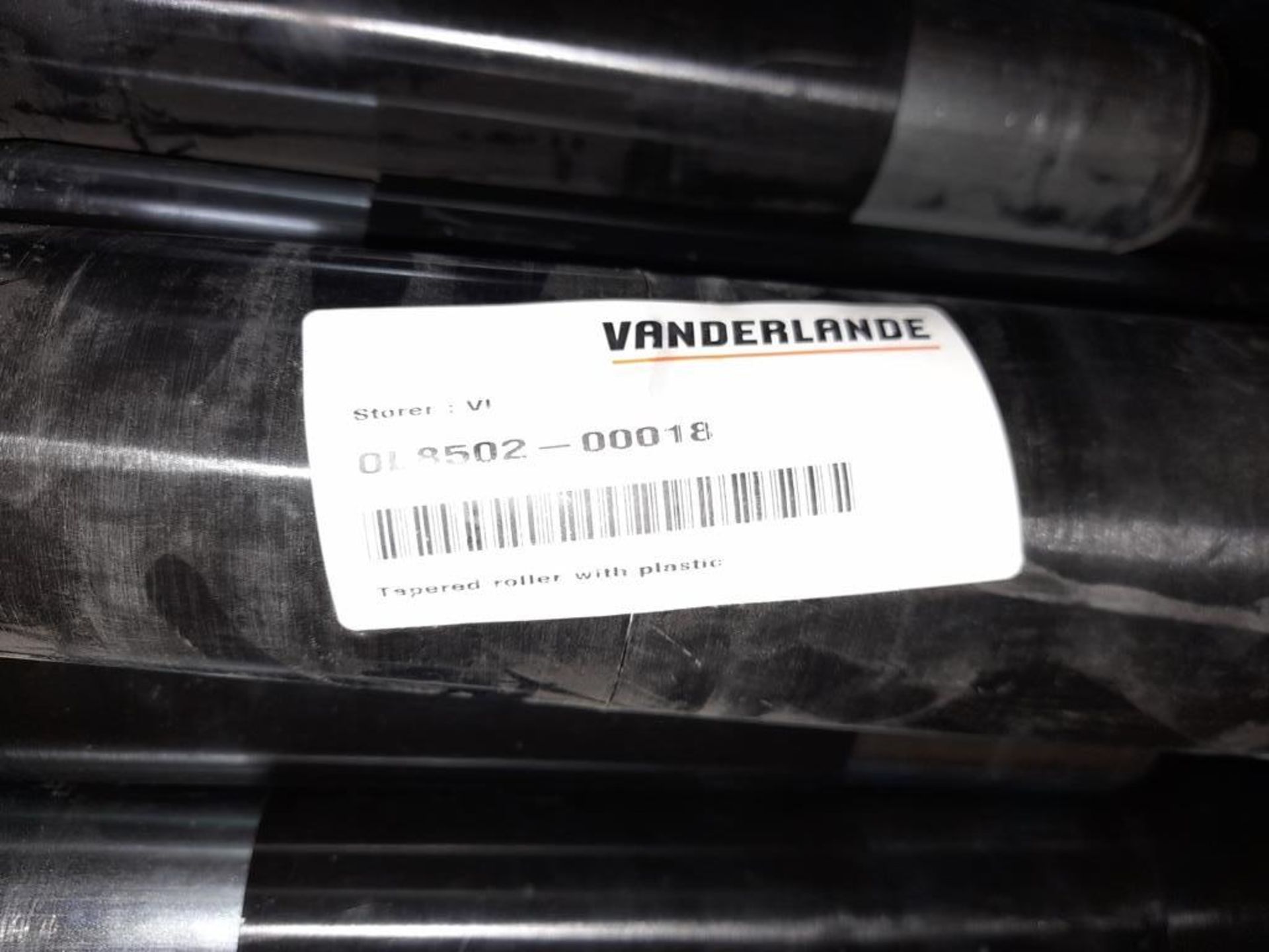 Quantity of boxed Vanderlande tapered rollers, as lotted in one box (Black) - Image 2 of 3